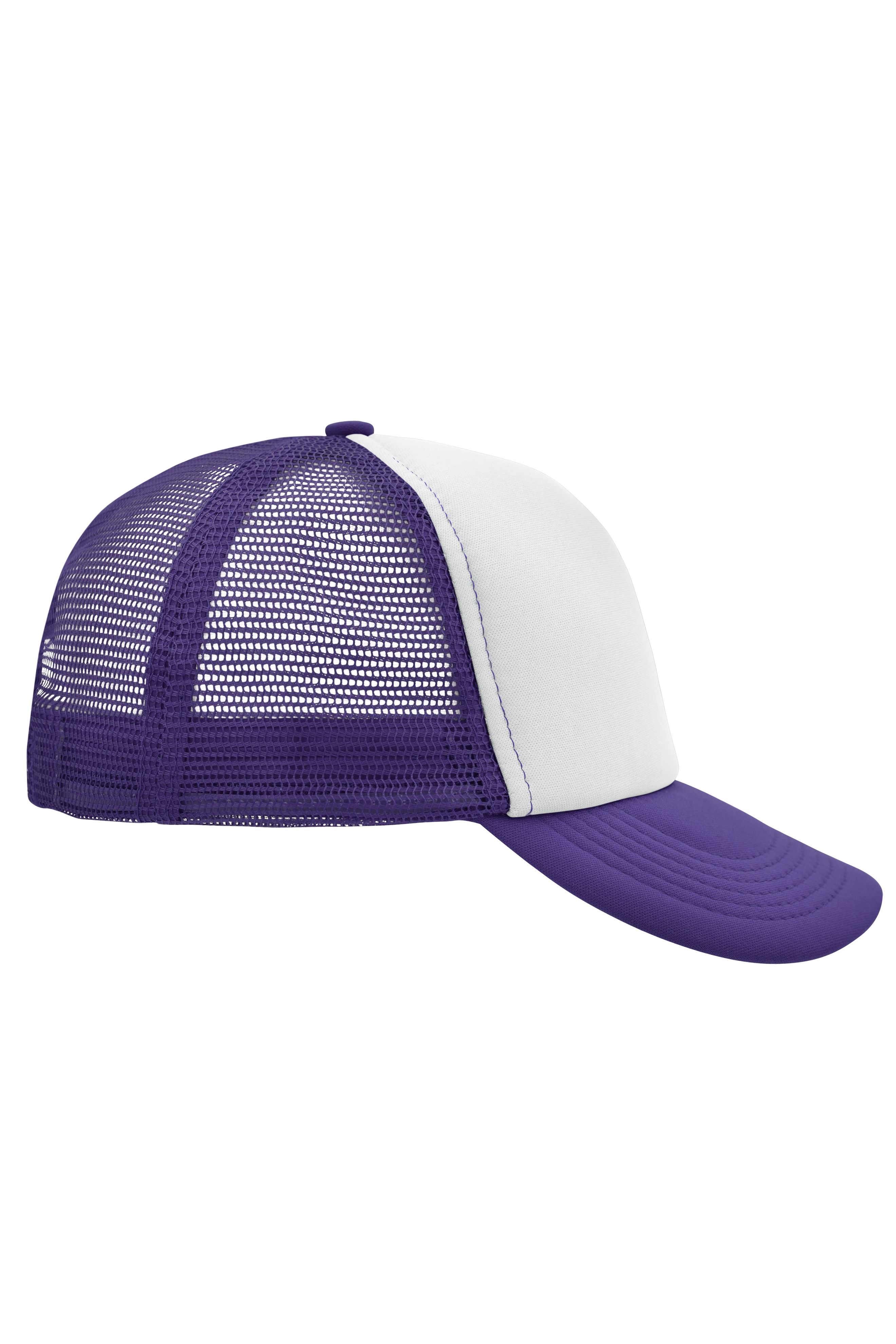 5 Panel Polyester Mesh Cap MB070 Trendiges 5 Panel Mesh Cap in zahlreichen Farbvarianten