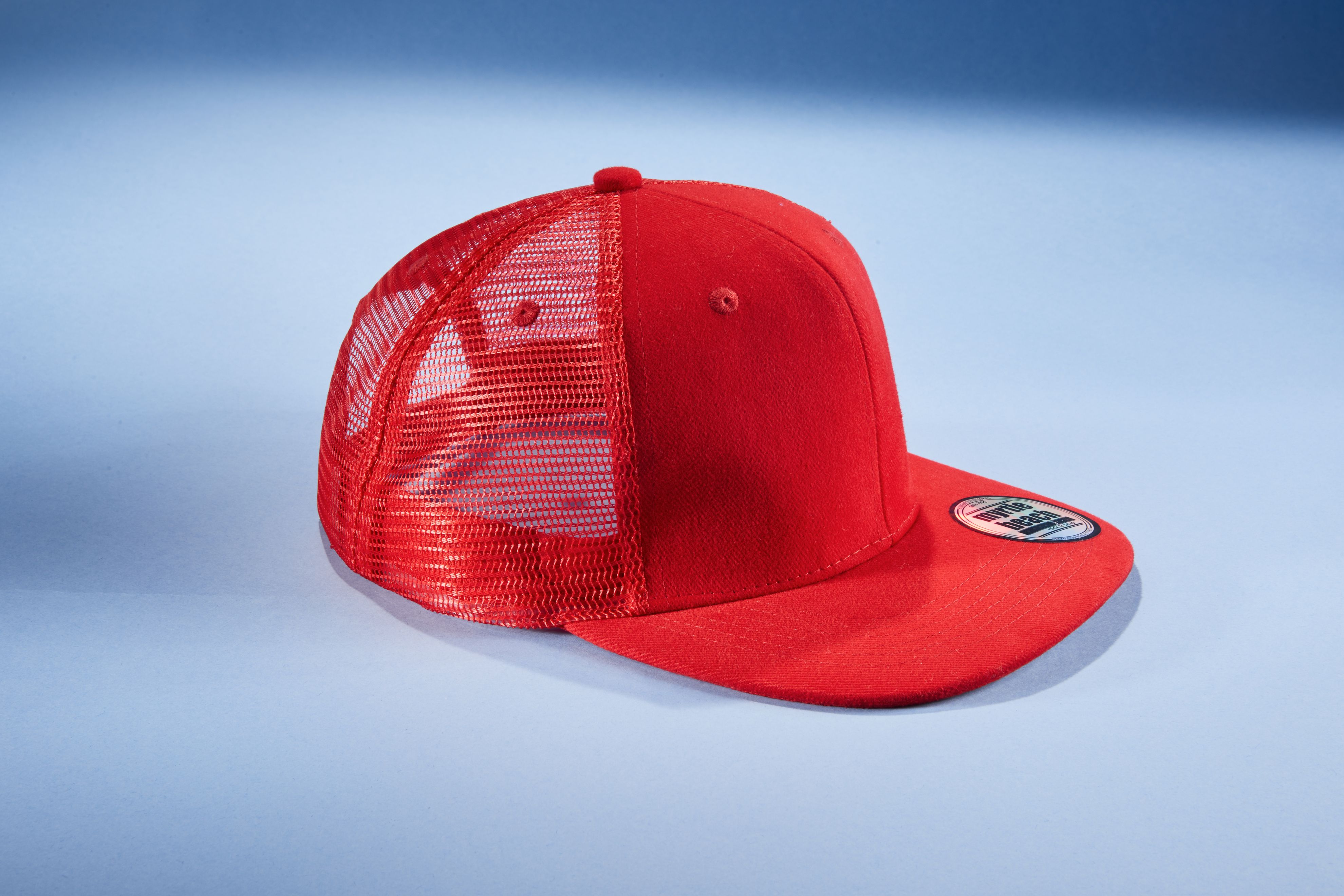 6 Panel Flat Peak Cap MB6509 6 Panel Mesh Cap mit flachem Schild