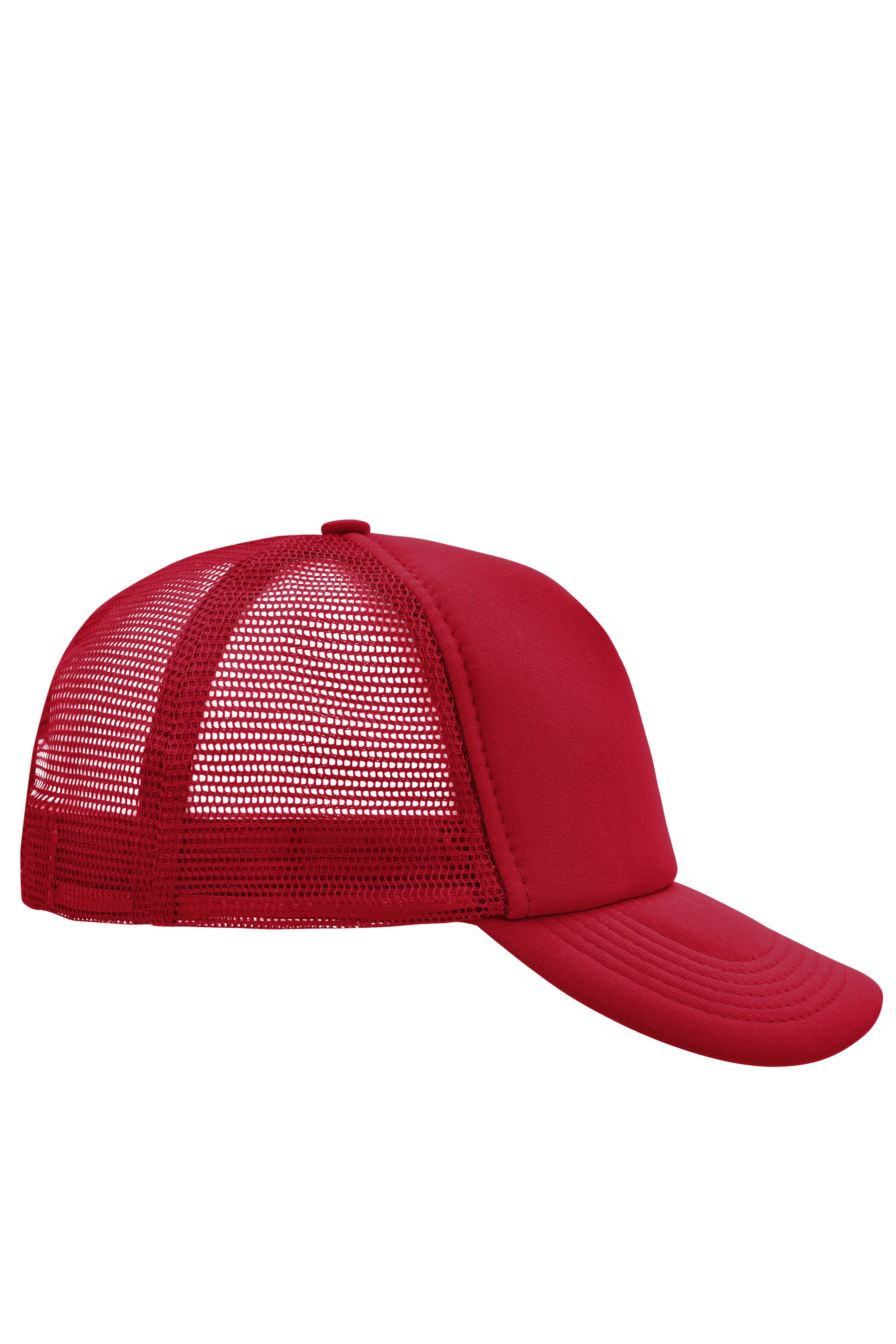 5 Panel Polyester Mesh Cap MB070 Trendiges 5 Panel Mesh Cap in zahlreichen Farbvarianten