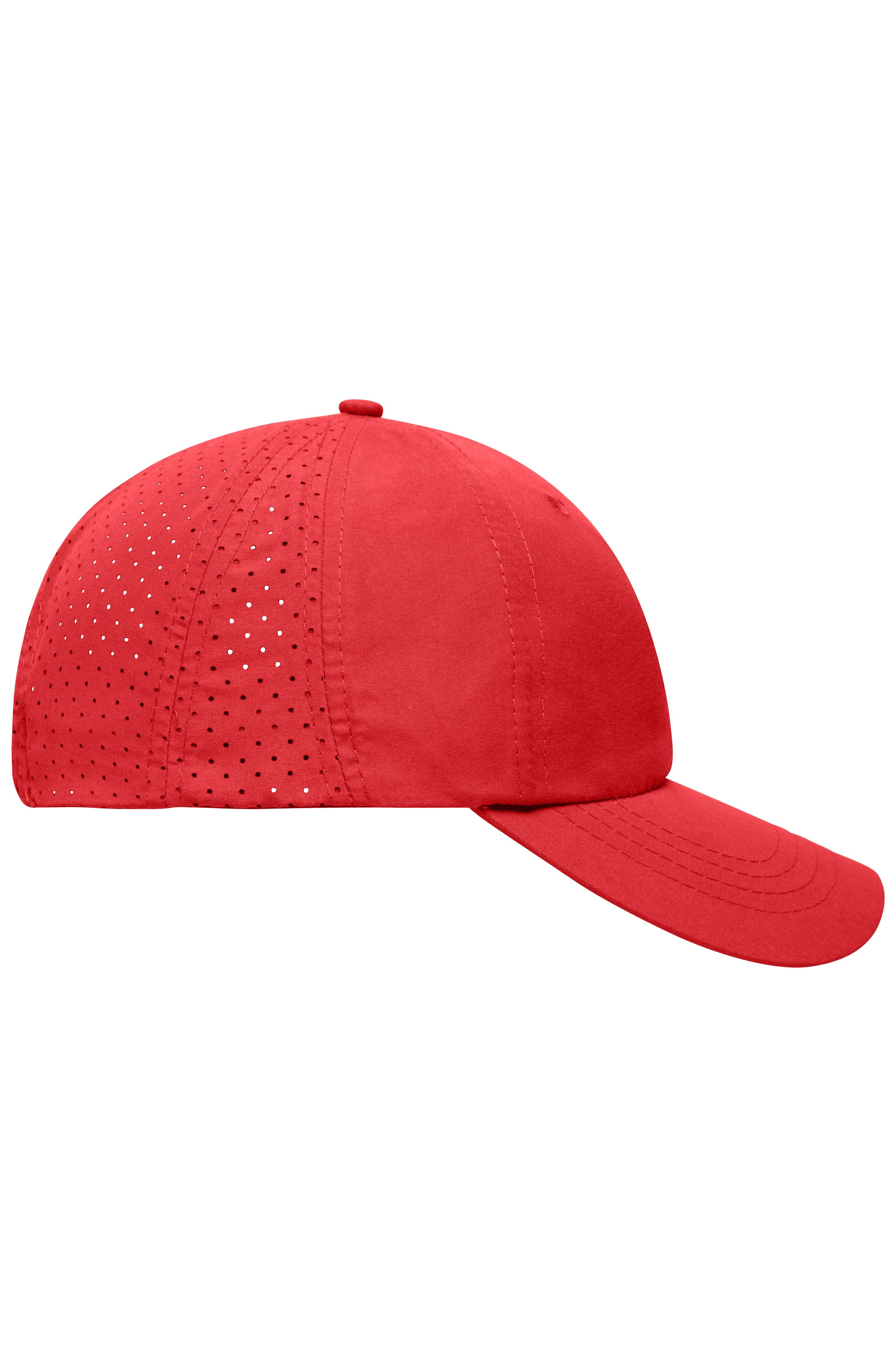 Laser Cut Cap MB6538 Sportliche 8 Panel Cap aus weicher Microfaser