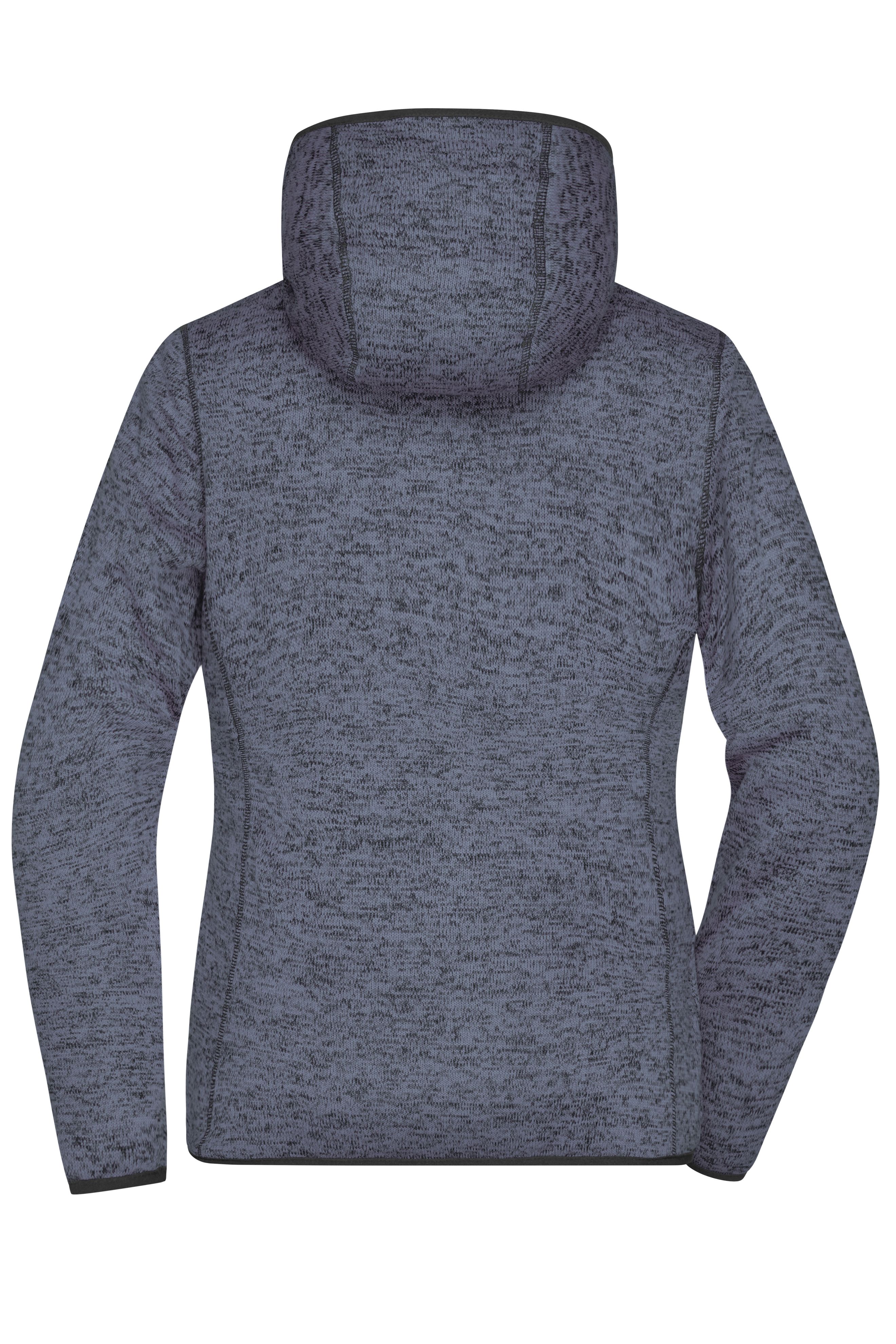 Ladies' Knitted Fleece Hoody JN588 Kapuzenjacke aus Strickfleece in Melangeoptik Ladies' Knitted Fleece Hoody JN588 Kapuzenjacke aus Strickfleece in Melangeoptik