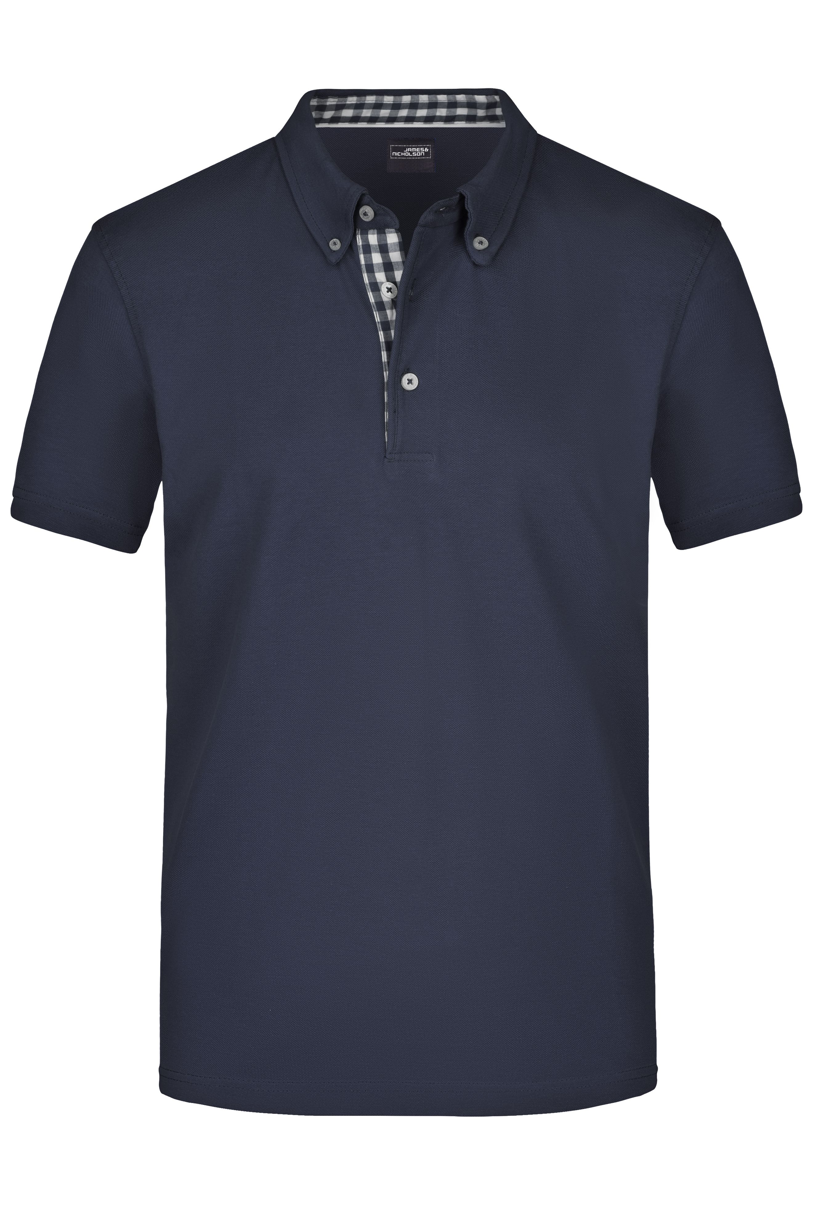 Men's Plain Polo JN964 Polo mit Button-Down Kragen Men's Plain Polo JN964 Polo mit Button-Down Kragen