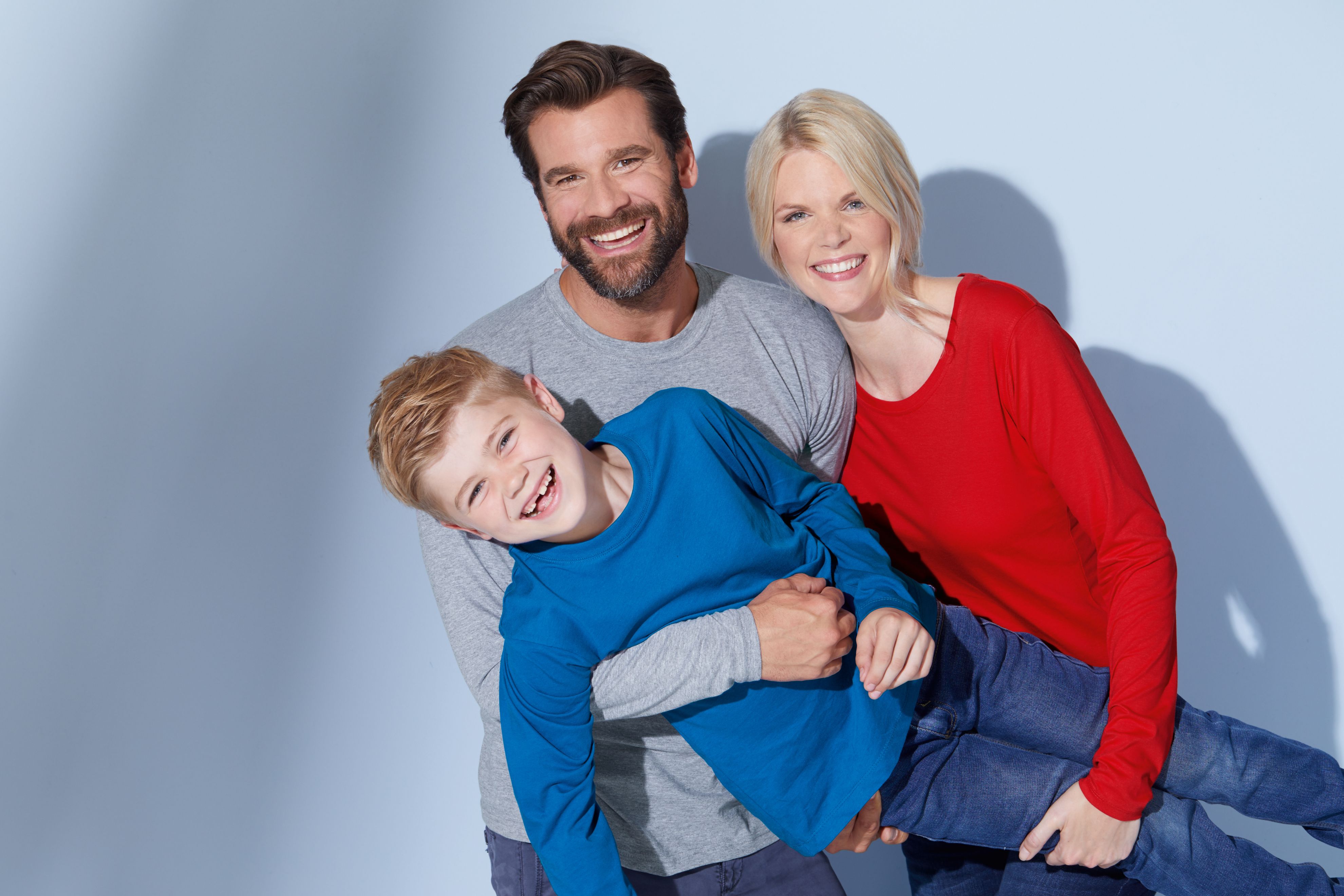 Men's Long-Sleeved Medium JN913 Langarm T-Shirt aus Single-Jersey