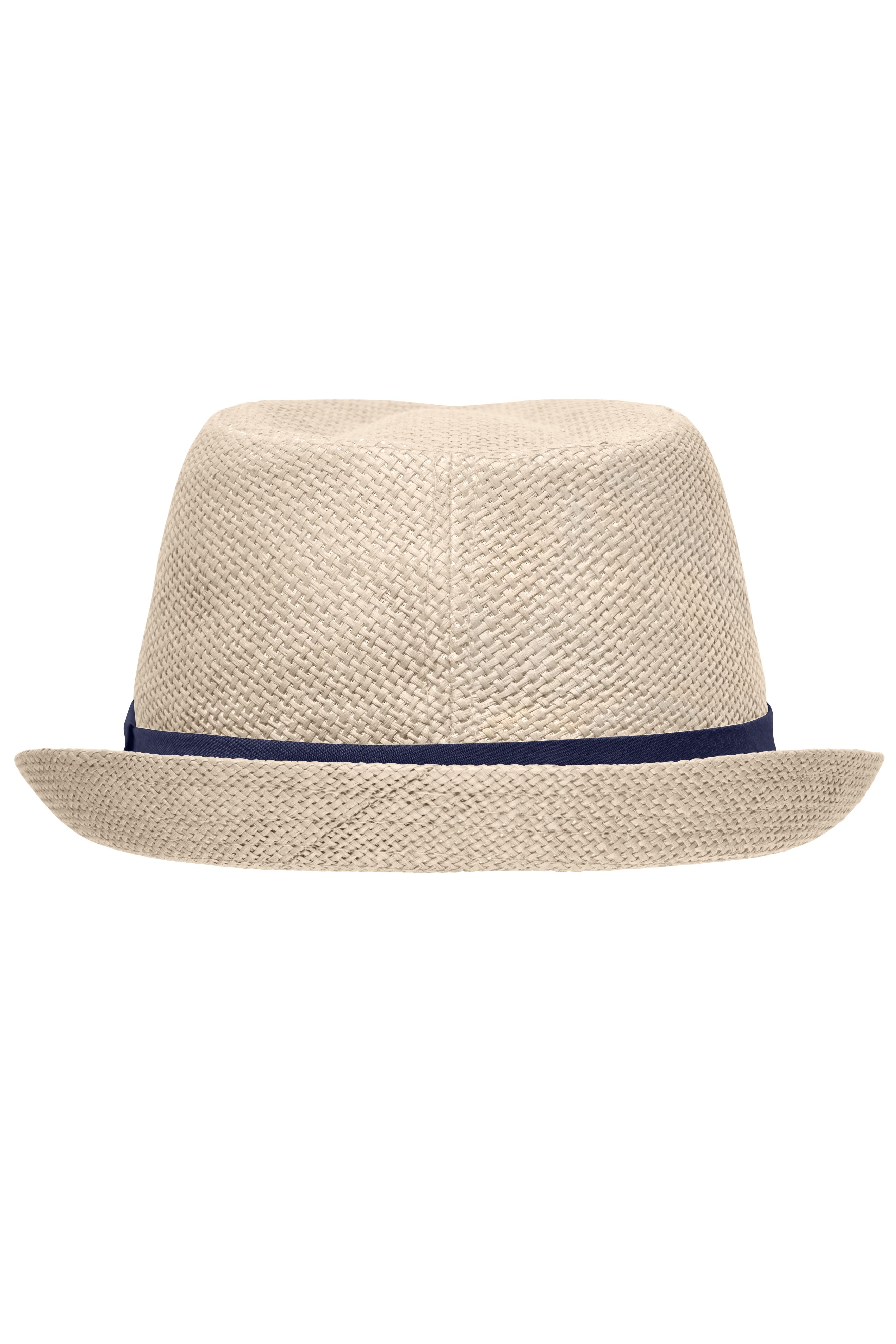 Street Style MB6564 Stylisher, sommerlicher Streetwear Hut mit breitem kontrastfarbigem Band