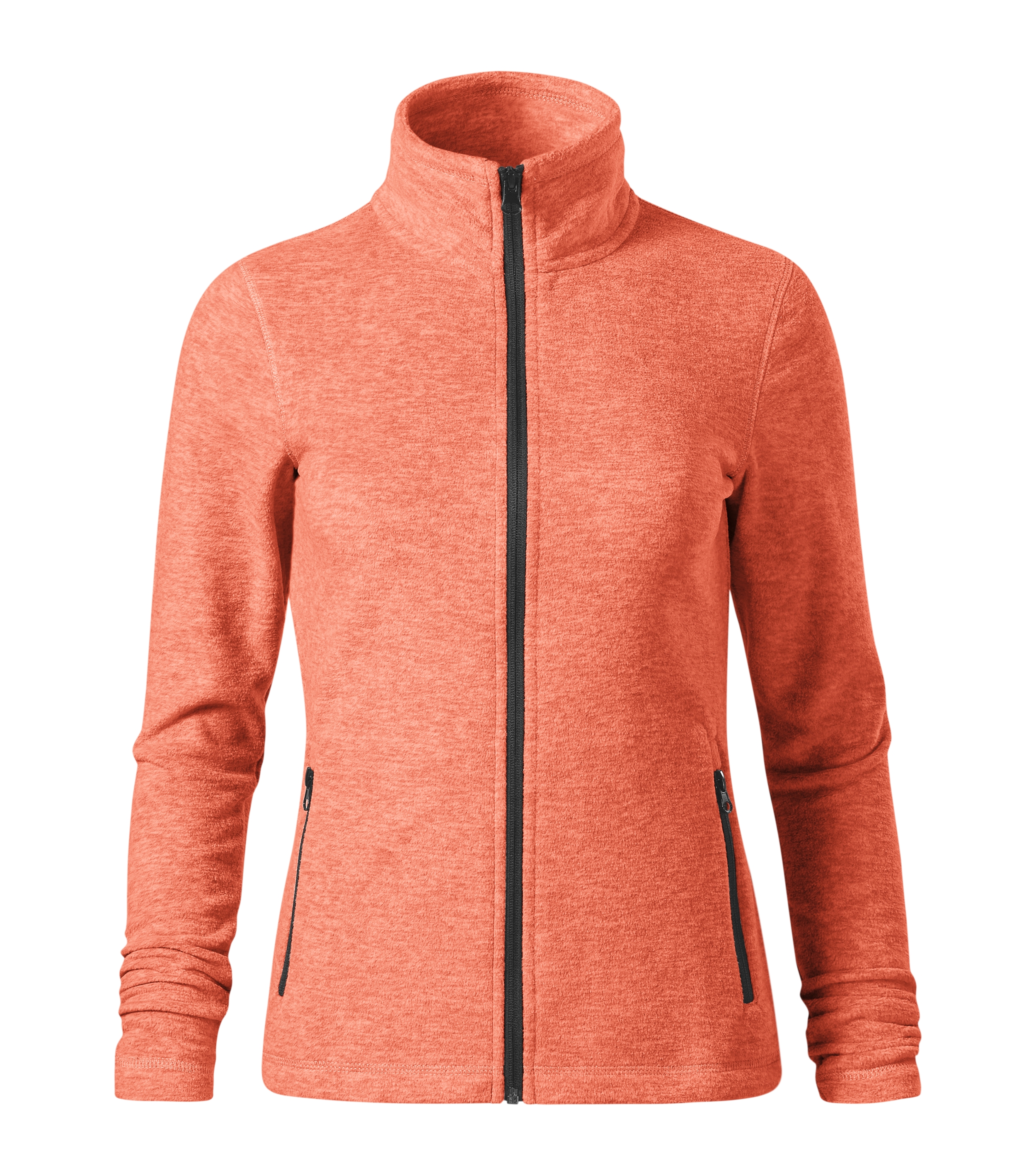 Fleecejacke Damen - SHIFT (GRS)851 -  Reißverschlusstaschen und dekorative Absteppung - Damen Jacke perfekt für den Sommer als Strickjacke oder Sweatjacke