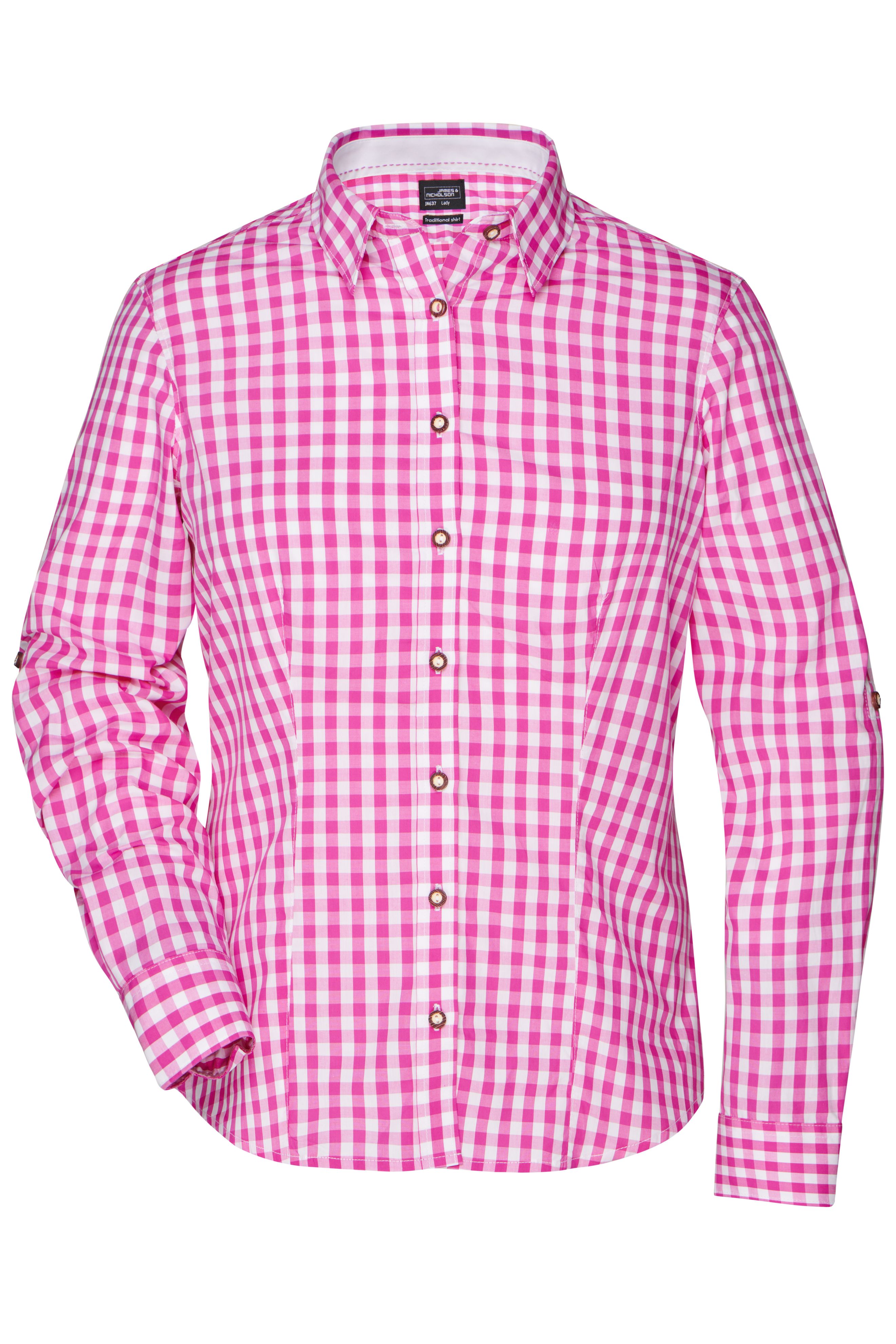 Ladies' Traditional Shirt JN637 Damen-Bluse und Herren-Hemd im klassischen Trachtenlook Ladies' Traditional Shirt JN637 Damen-Bluse und Herren-Hemd im klassischen Trachtenlook