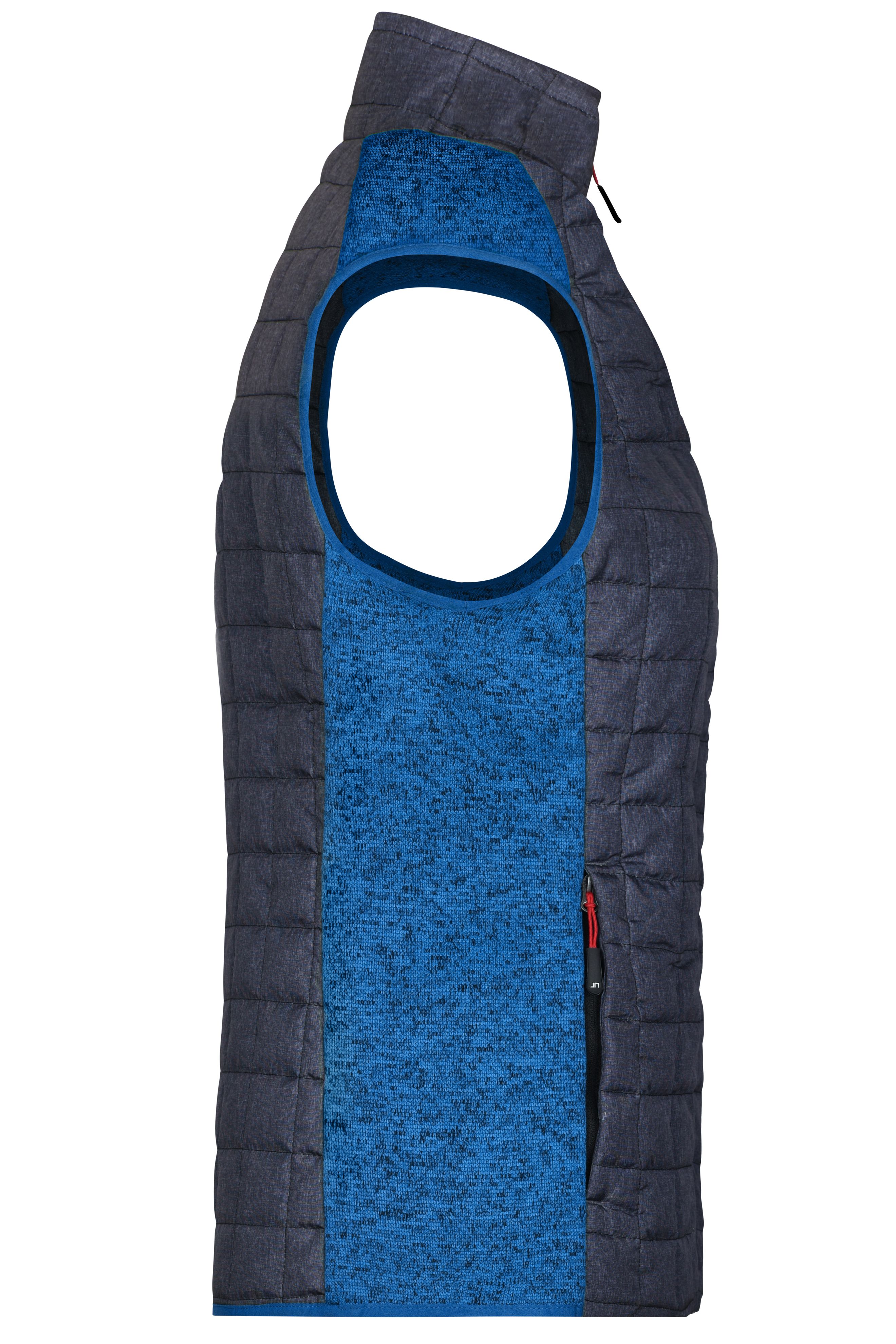 Ladies' Knitted Hybrid Vest JN739 Weste im stylischen Materialmix
