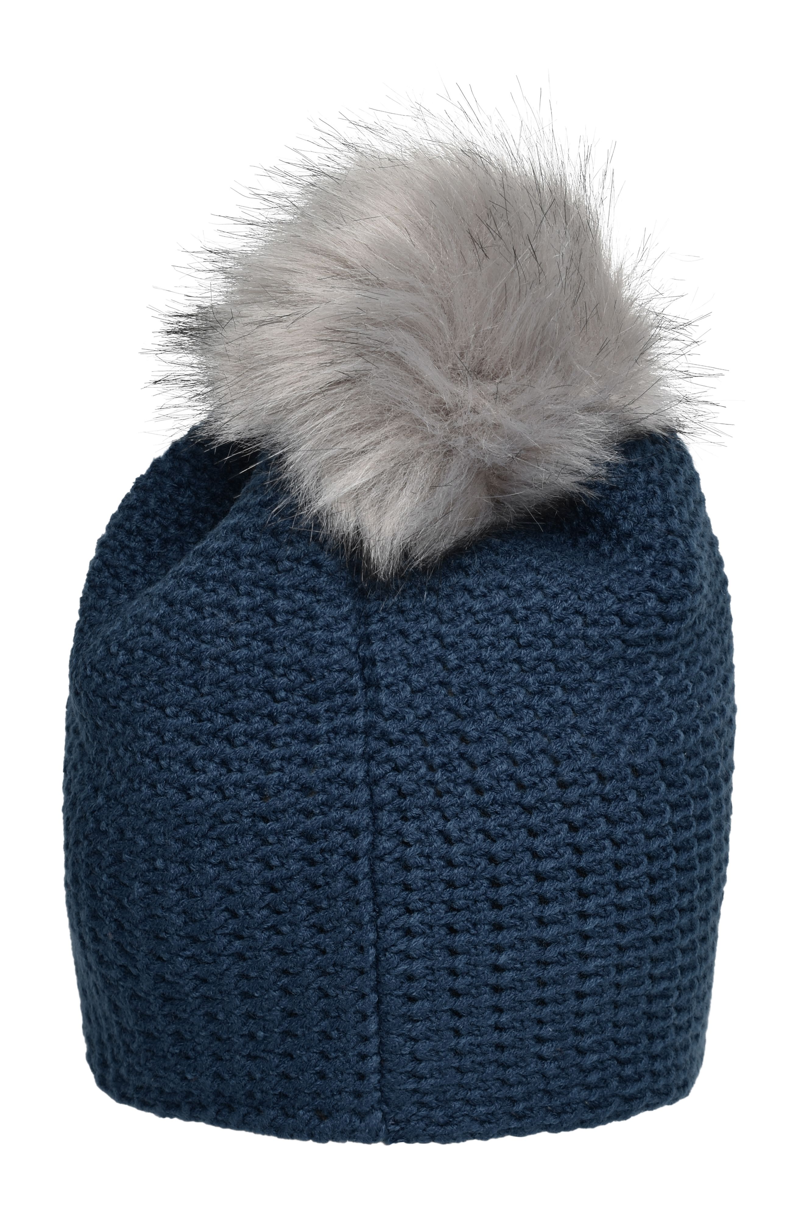 Fine Crocheted Beanie MB7120 Häkelmütze mit Pompon