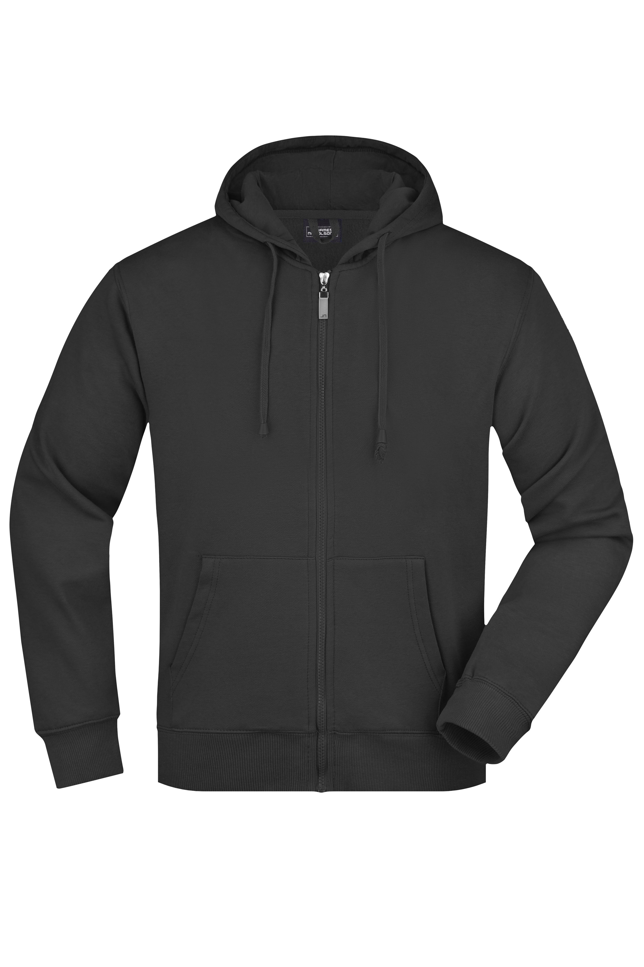 Men's Hooded Jacket JN042 Kapuzen-Jacke aus formbeständiger Sweat-Qualität