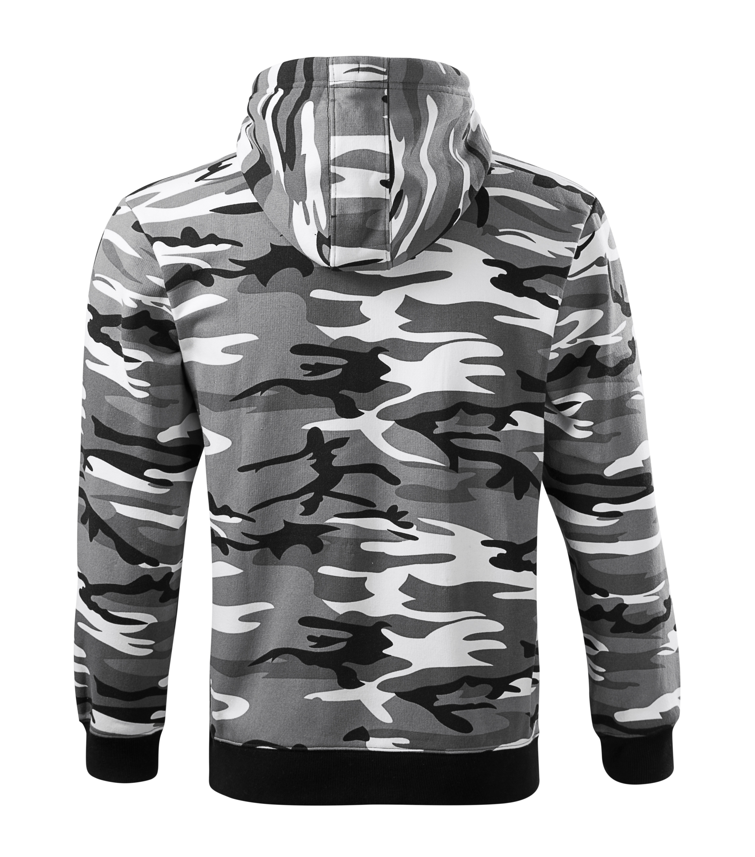 Herren Strickjacke mit Reißverschluss - C19 Camo Zipper für Herren - Kängurutaschen und Kapuze mit Innenfutter - langarm Herren Jacke für Männer und Men 