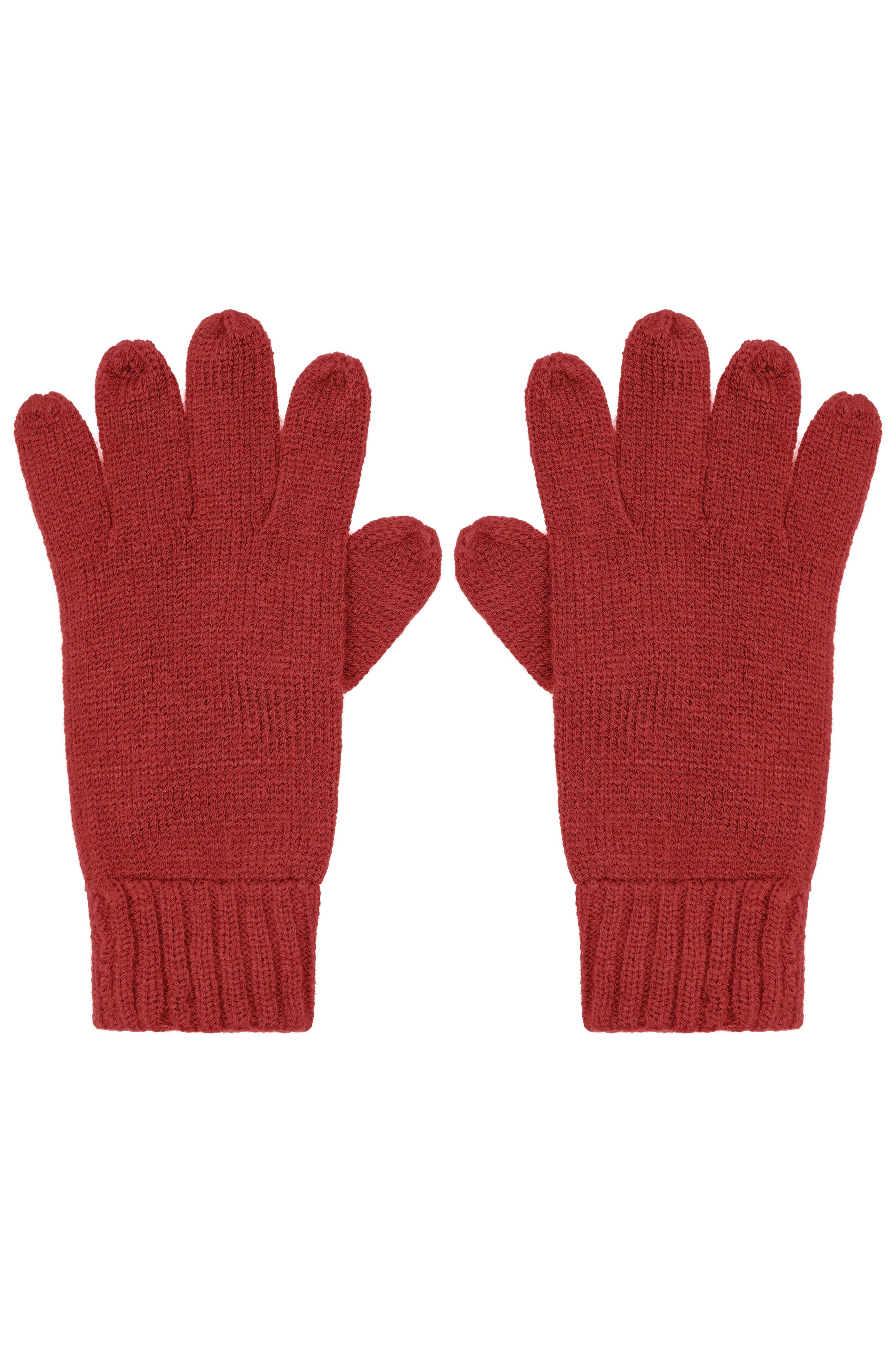 Melange Gloves Basic MB7980 Elegante Strickhandschuhe aus Melange-Garnen