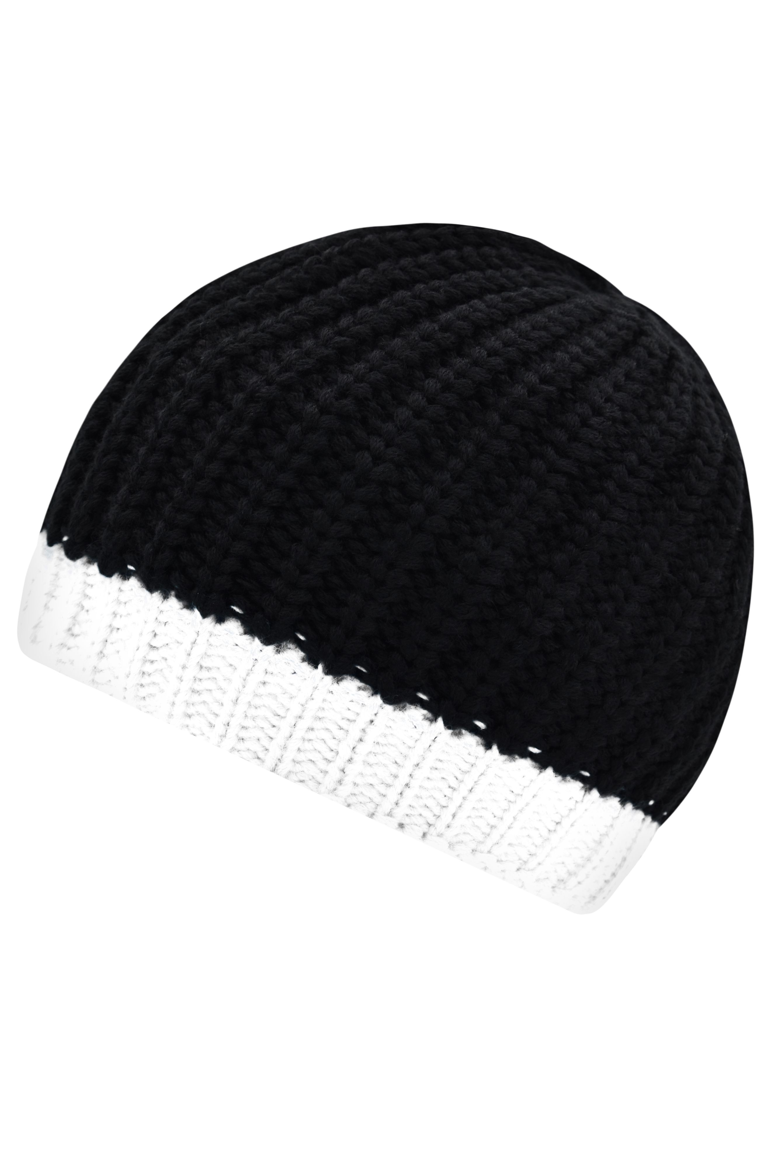 Wintersport Hat MB7103 Strickmütze mit Kontrastabschluss
