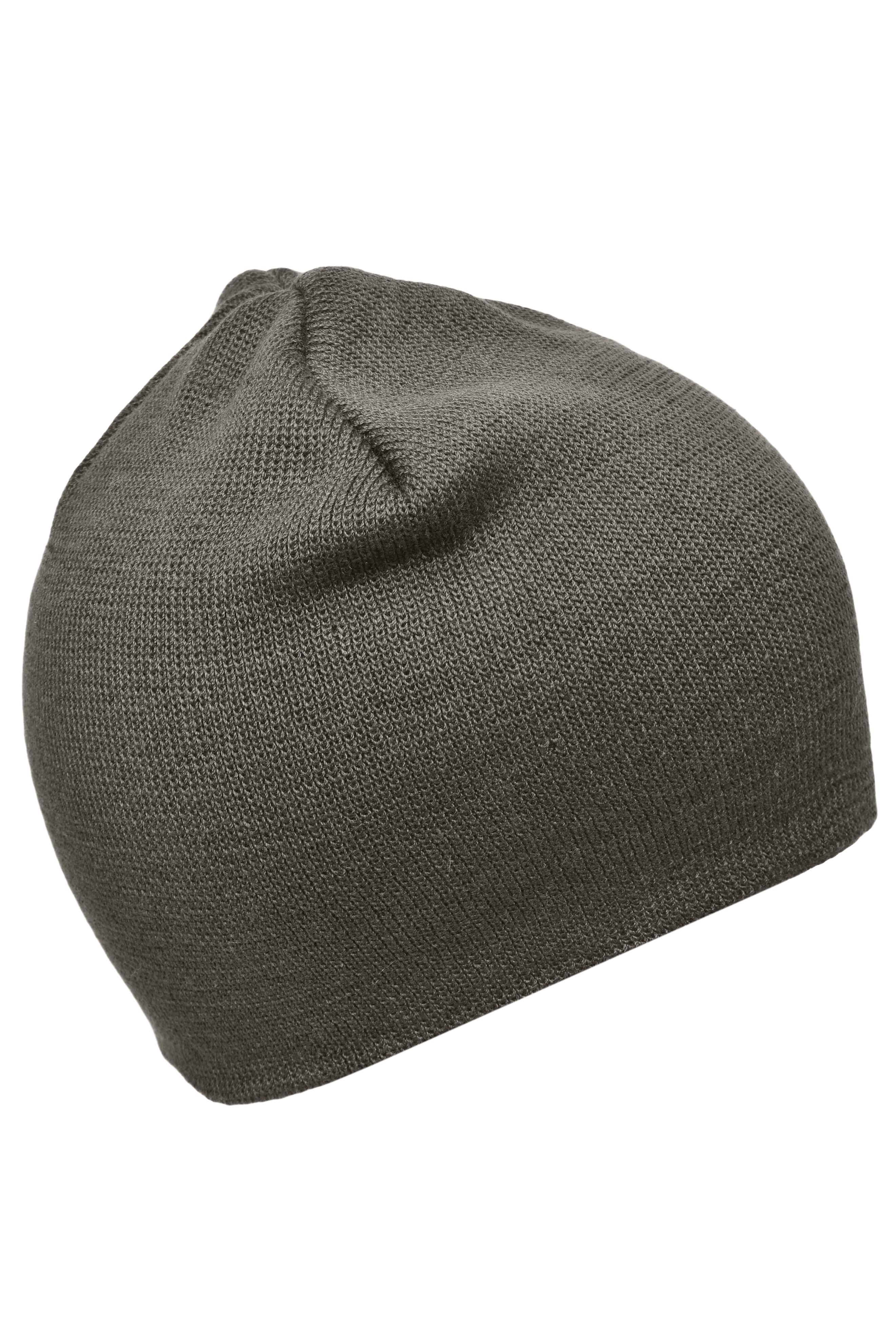 Cotton Beanie MB7926 Enganliegende Strickmütze ohne Umschlag