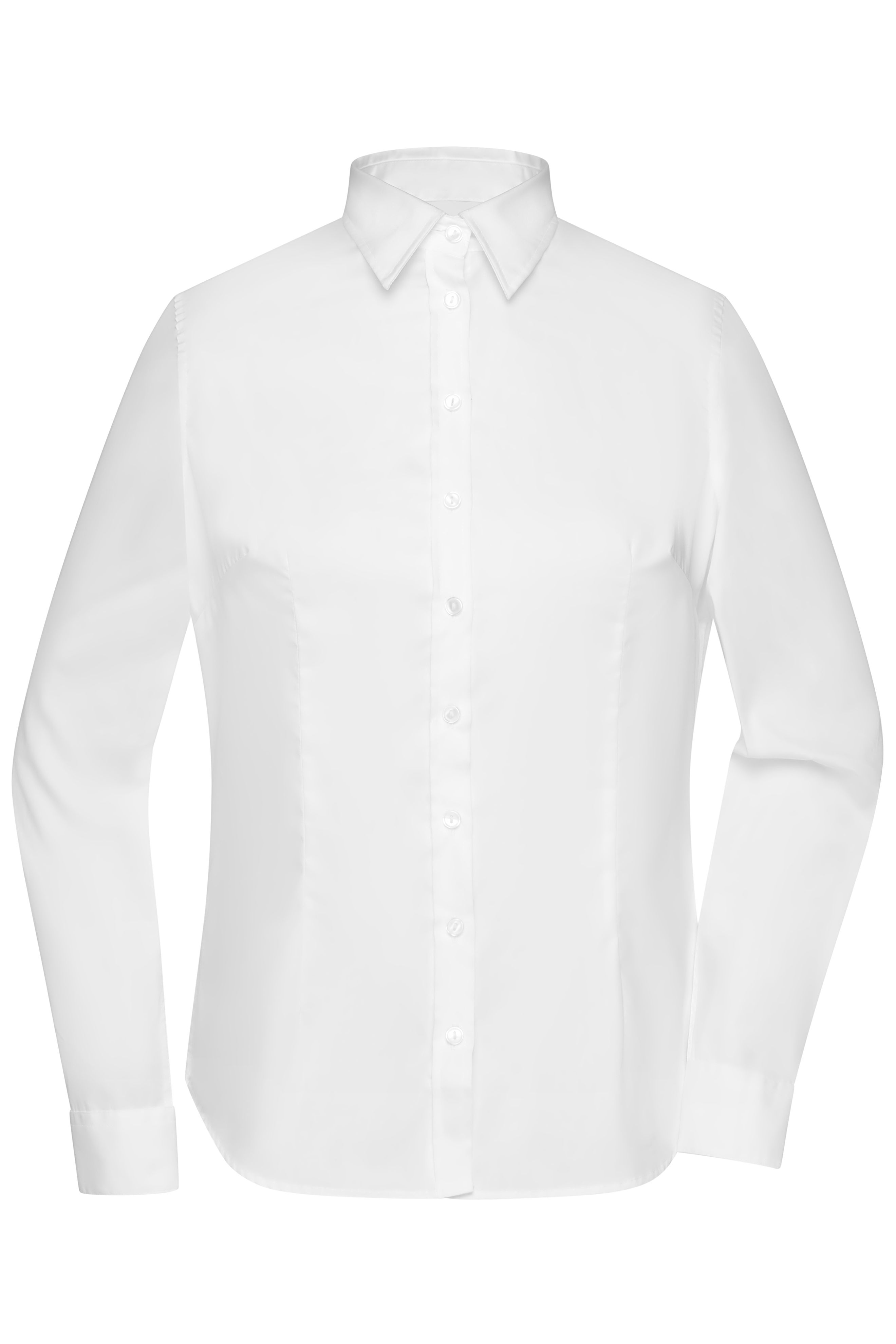 Ladies' Long-Sleeved Blouse JN615 Bügelleichte Langarm Damen-Bluse für Business und City