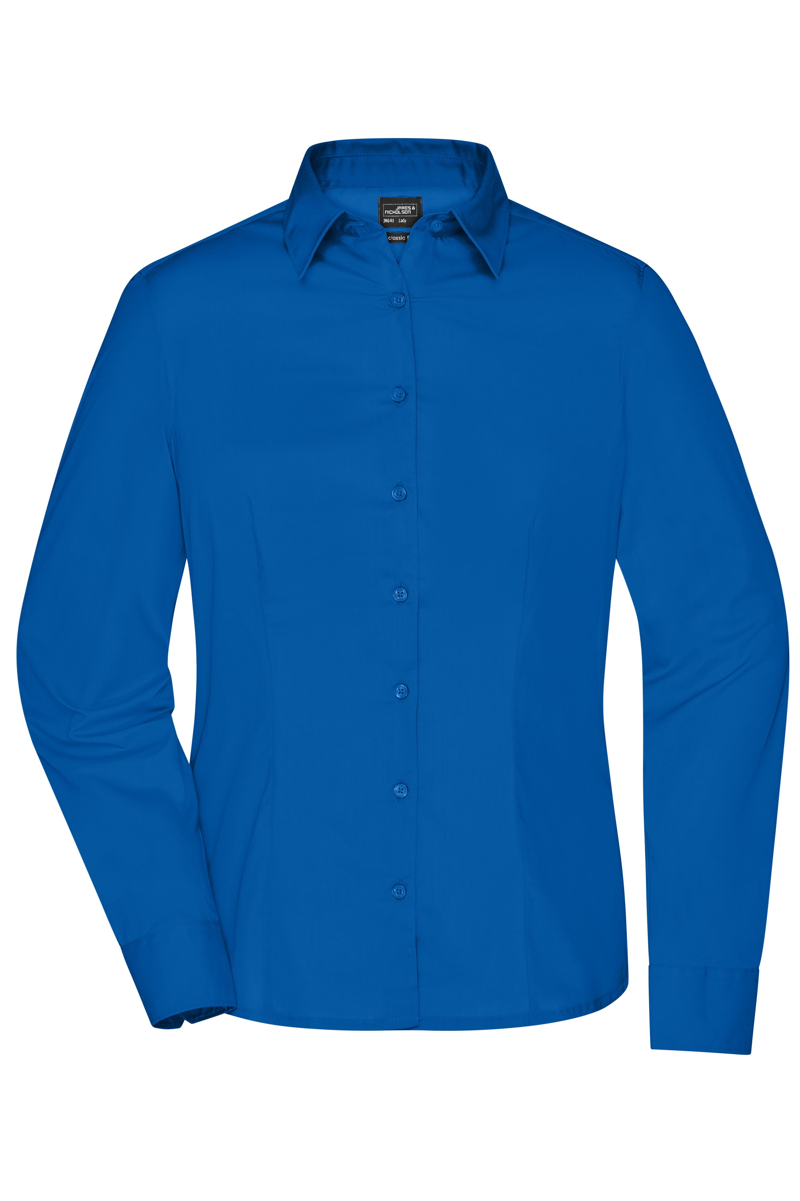 Ladies' Business Shirt Long-Sleeved JN641 Klassisches Shirt aus strapazierfähigem Mischgewebe