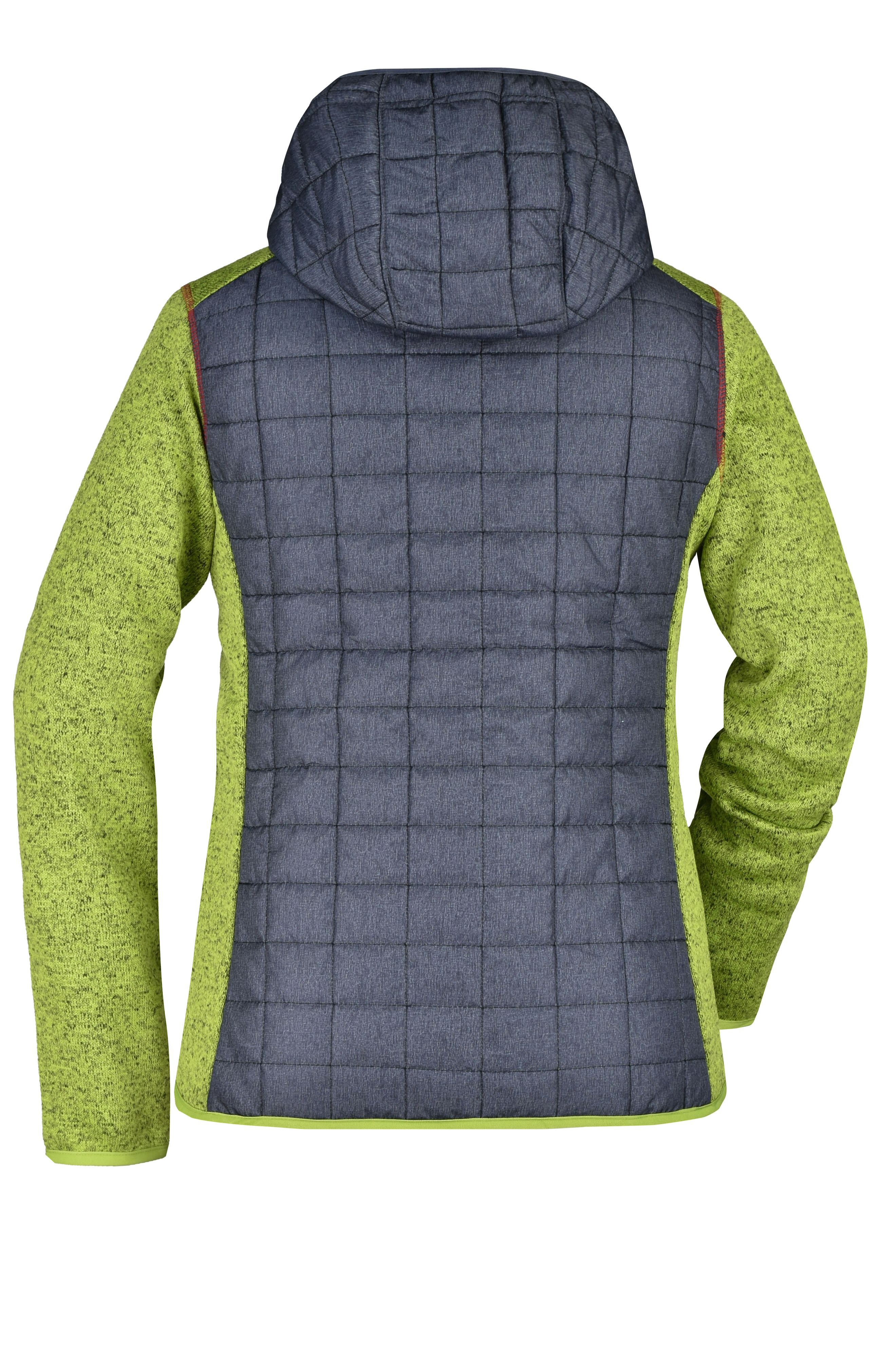 Ladies' Knitted Hybrid Jacket JN771 Strickfleecejacke im stylischen Materialmix Ladies' Knitted Hybrid Jacket JN771 Strickfleecejacke im stylischen Materialmix
