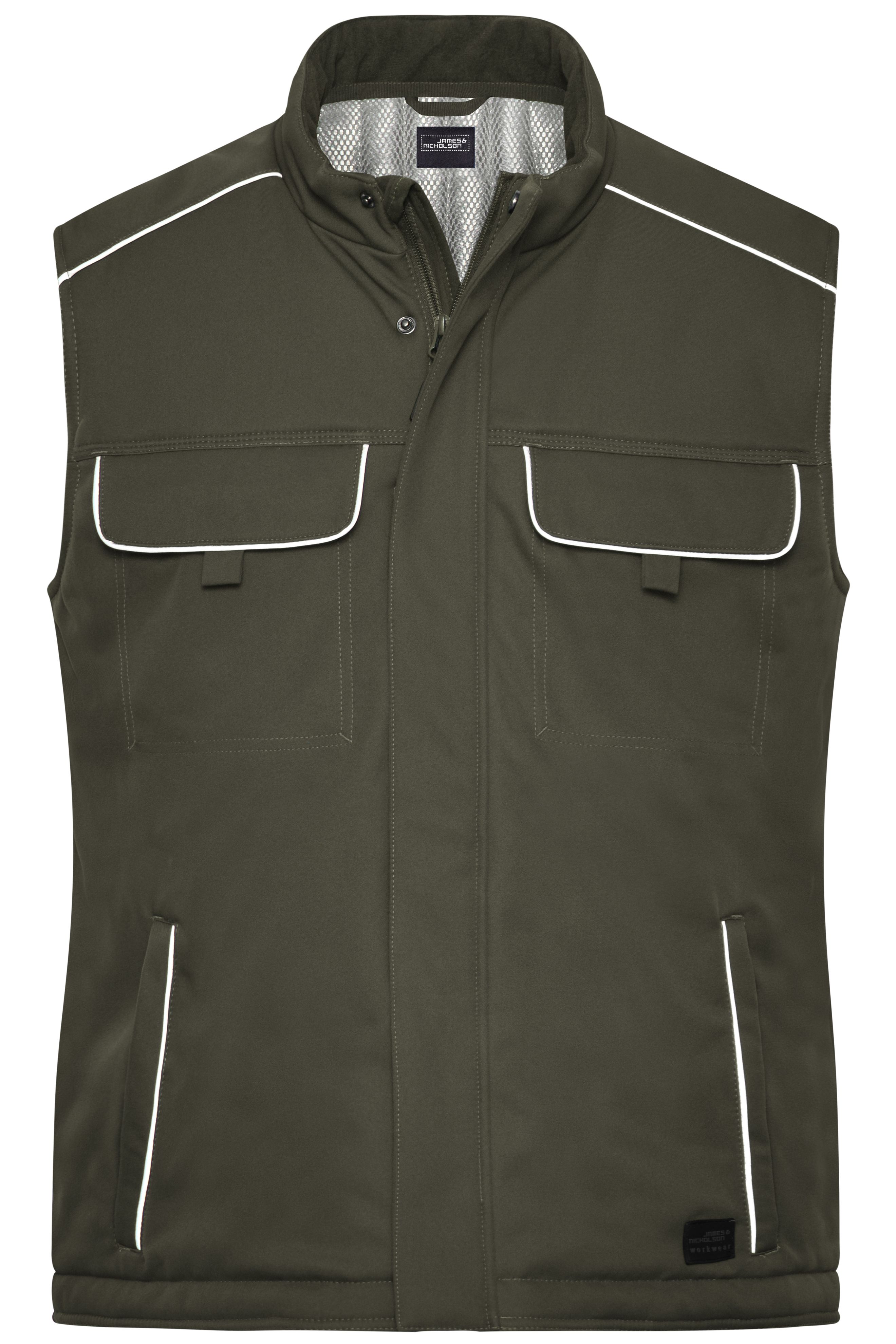 Workwear Softshell Padded Vest - SOLID - JN885 Professionelle Softshellweste mit warmem Innenfutter und hochwertigen Details im cleanen Look