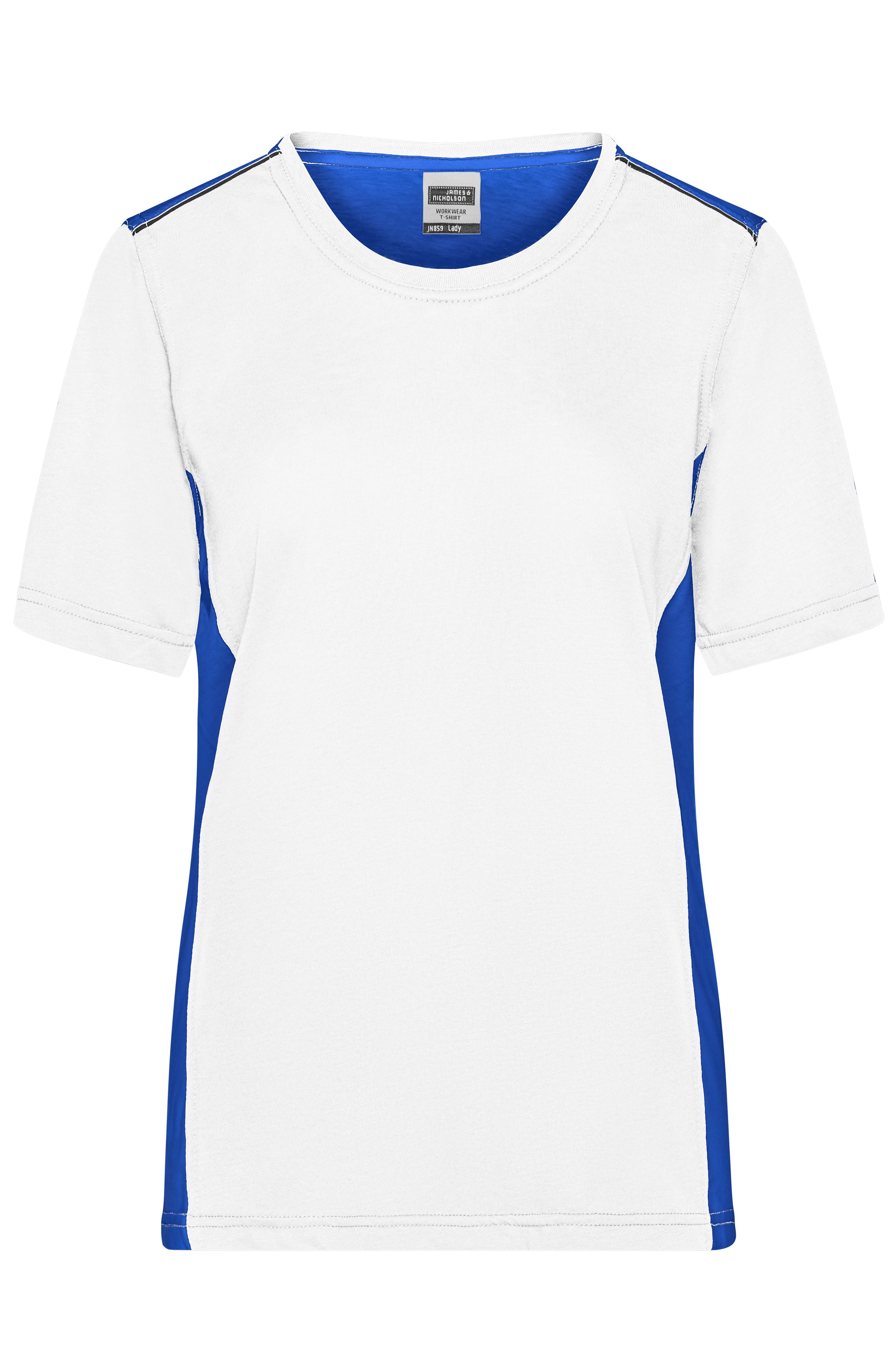 Ladies' Workwear T-Shirt - COLOR - JN859 Strapazierfähiges und pflegeleichtes T-Shirt mit Kontrasteinsätzen
