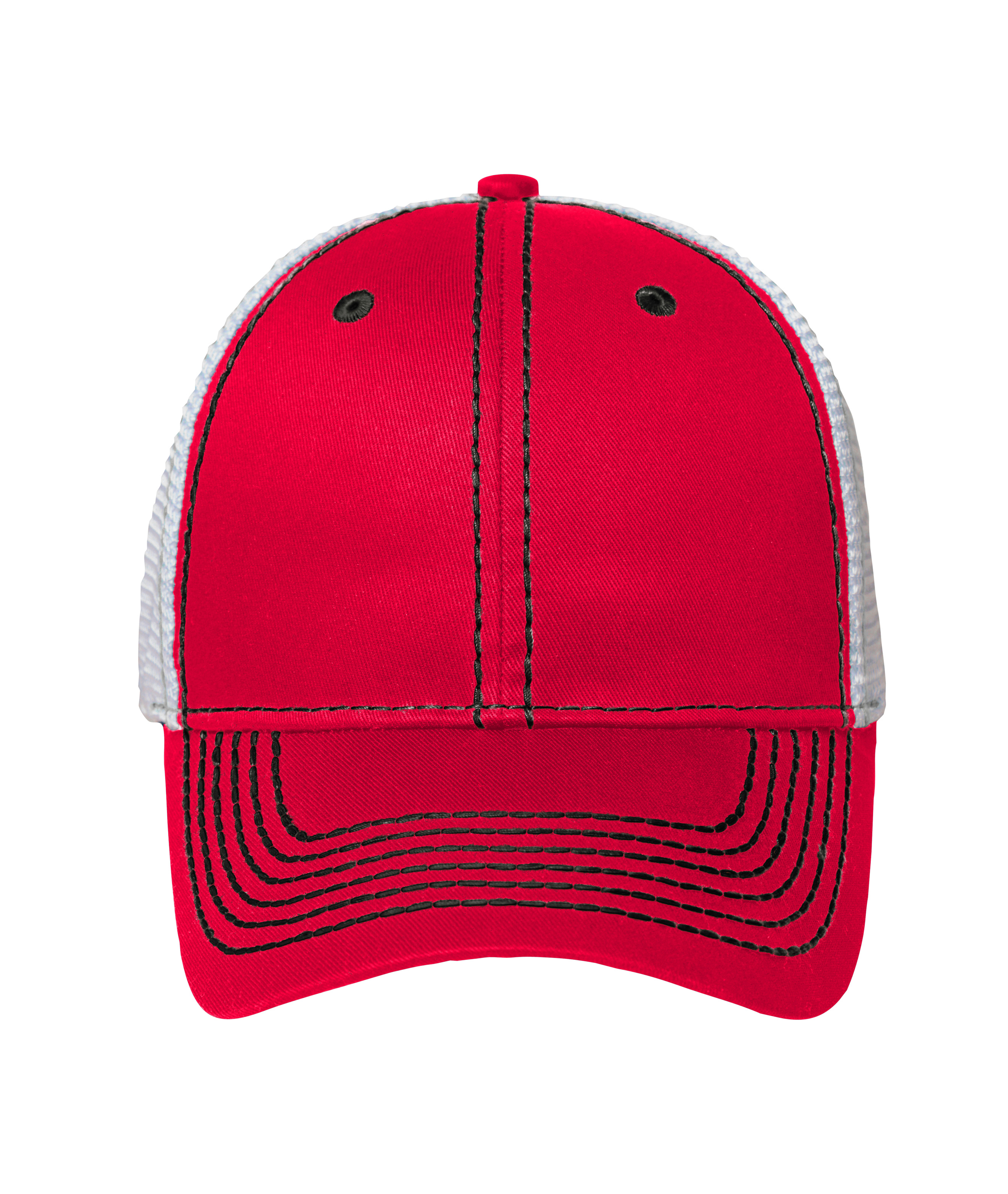 6 Panel Mesh Cap MB6229 Klassisches 6 Panel Cap mit kontrastfarbenen Nähten