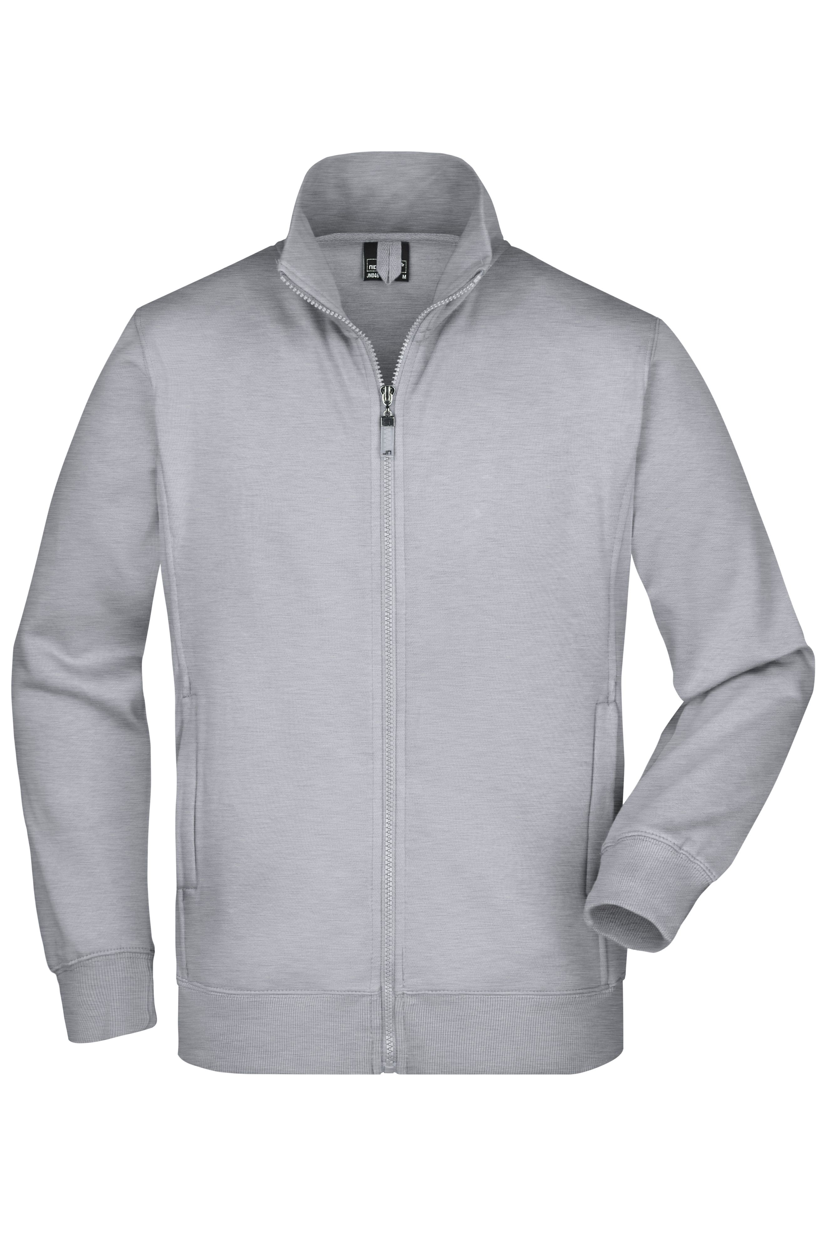 Men's  Jacket JN046 Sweat-Jacke aus formbeständiger Sweat-Qualität