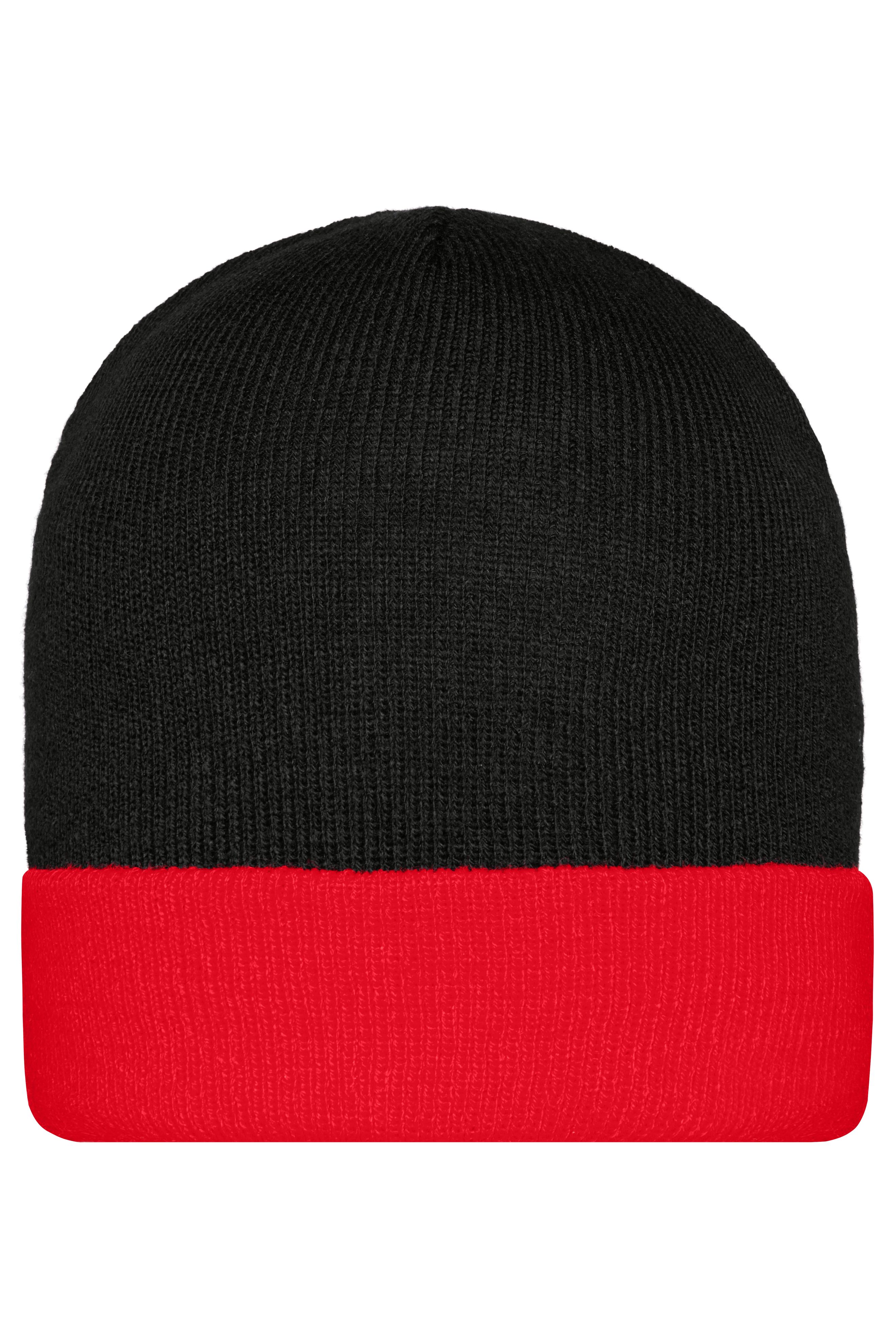 Knitted Cap MB7550 Klassische Strickmütze mit Umschlag