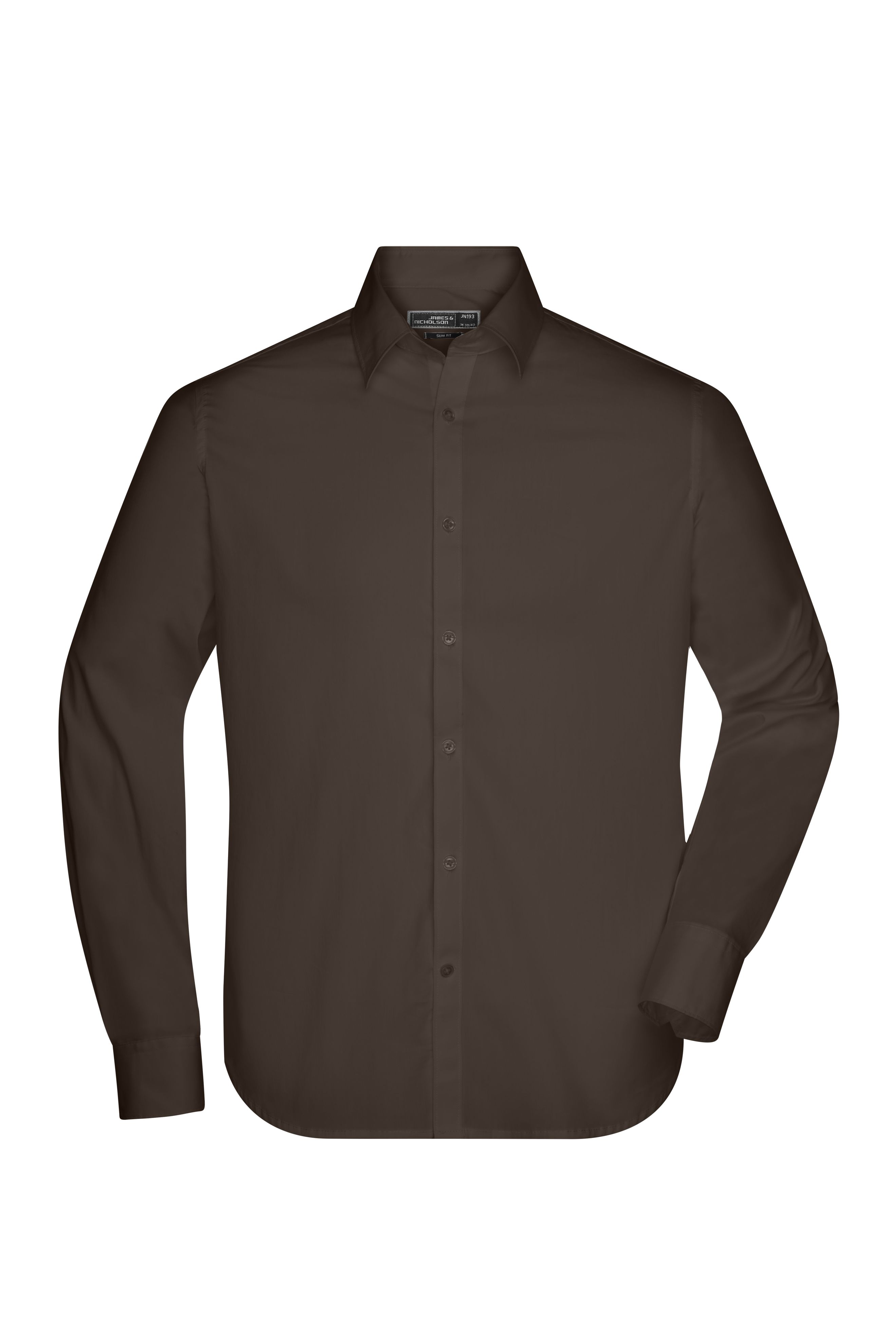 Men's Shirt Slim Fit Long JN193 Modisch tailliertes Cityhemd und Damenbluse