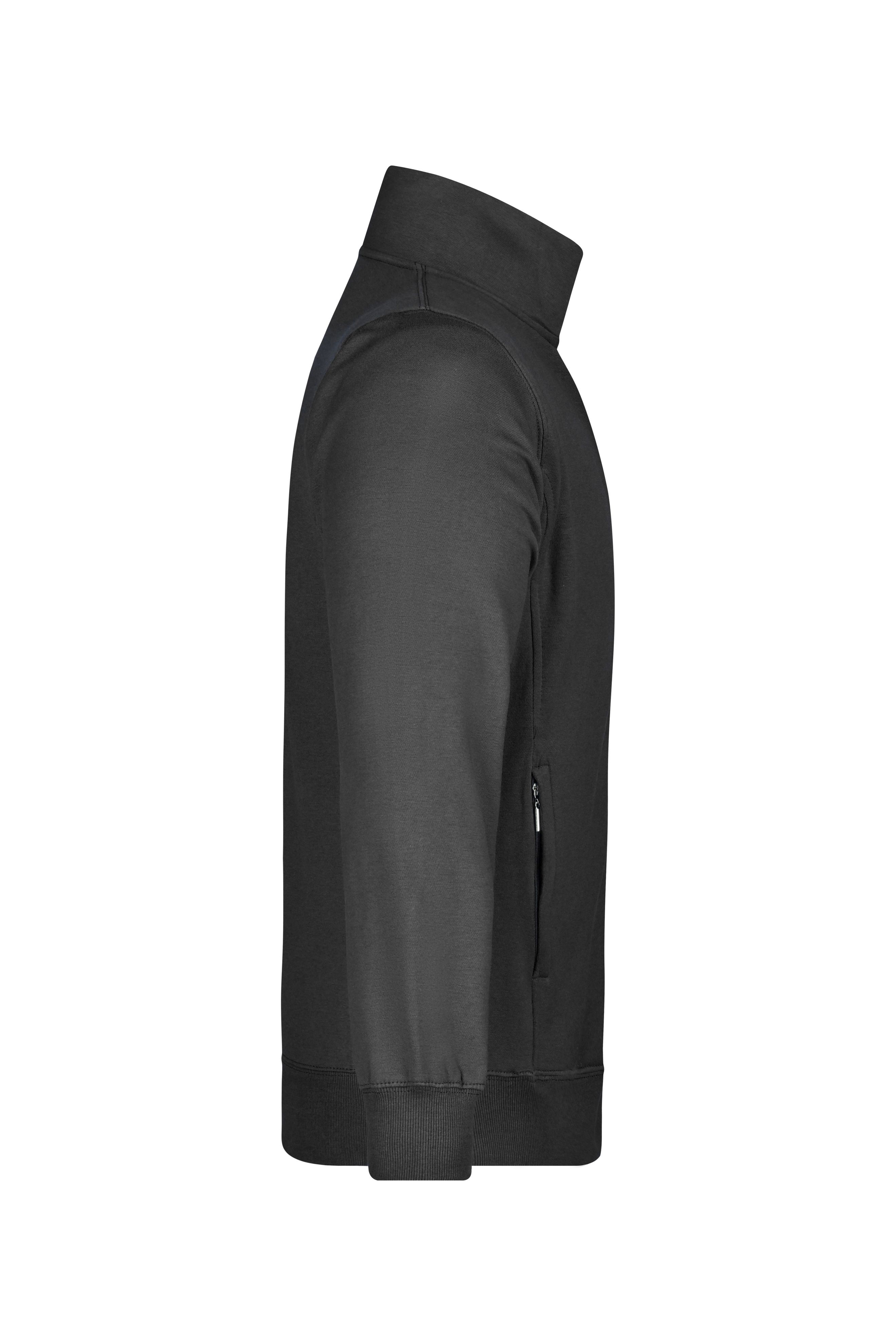 Men's  Jacket JN046 Sweat-Jacke aus formbeständiger Sweat-Qualität