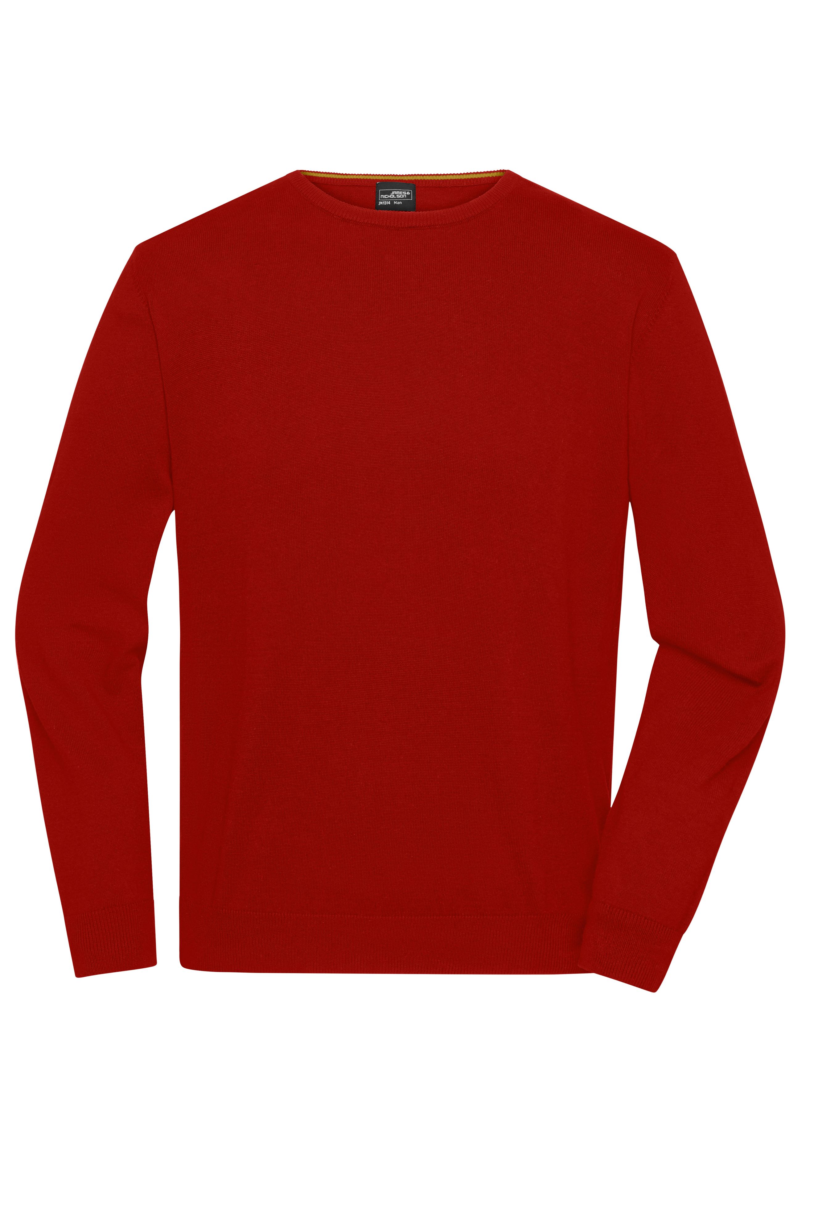Men's Round-Neck Pullover JN1314 Klassischer Baumwoll-Pullover