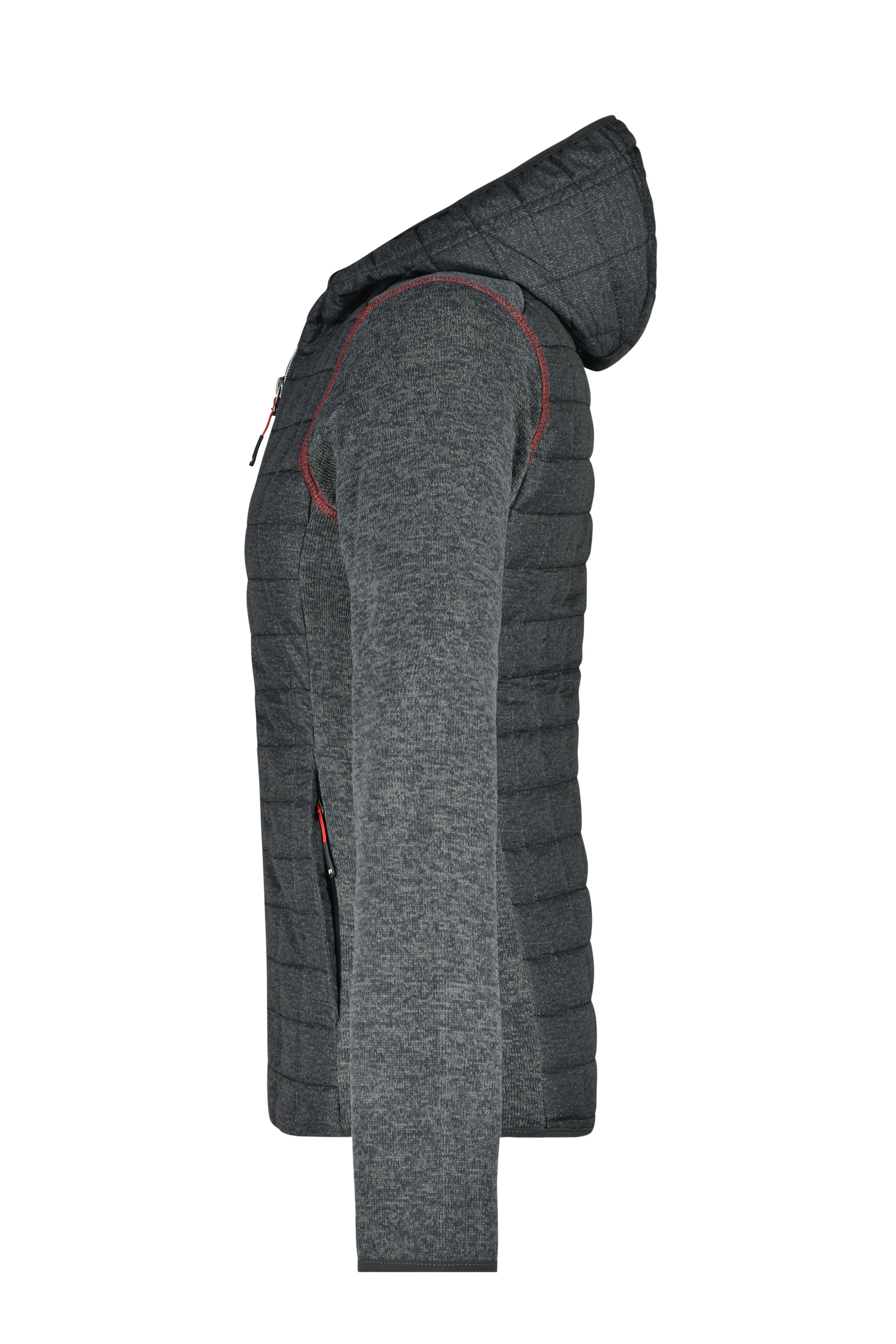 Ladies' Knitted Hybrid Jacket JN771 Strickfleecejacke im stylischen Materialmix Ladies' Knitted Hybrid Jacket JN771 Strickfleecejacke im stylischen Materialmix
