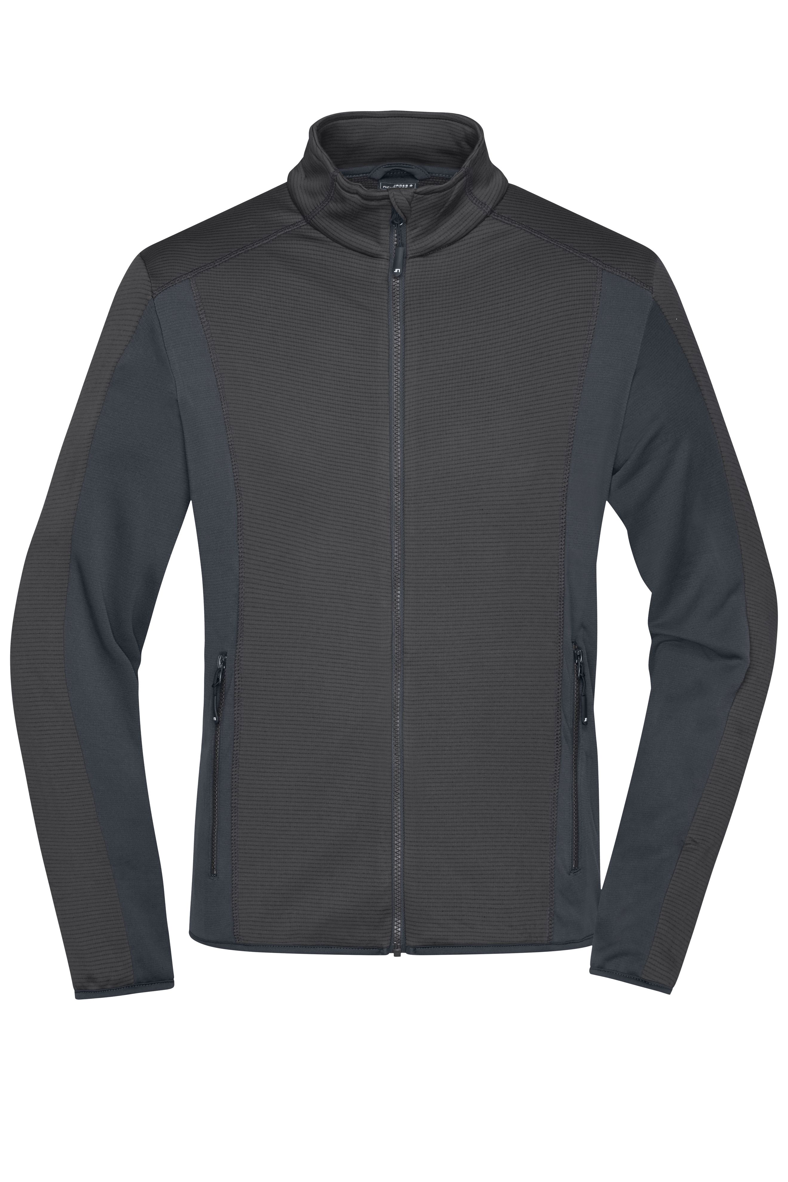Men's Structure Fleece Jacket JN784 Stretchfleecejacke im sportlichen Look