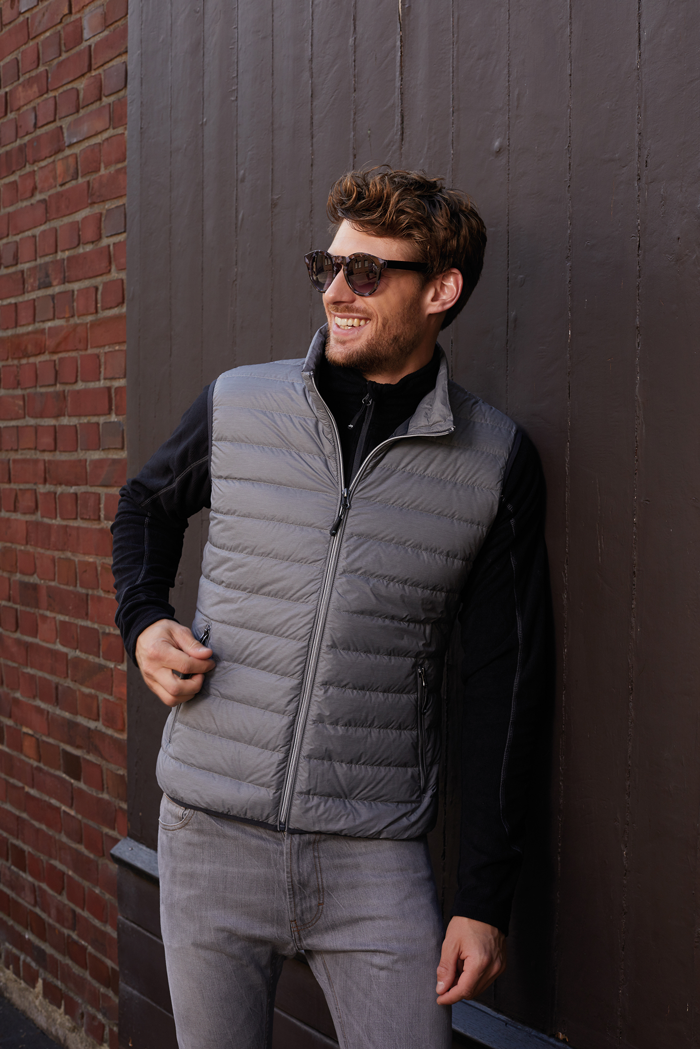 Men's Down Vest JN1138 Leichte Daunenweste im klassischen Design