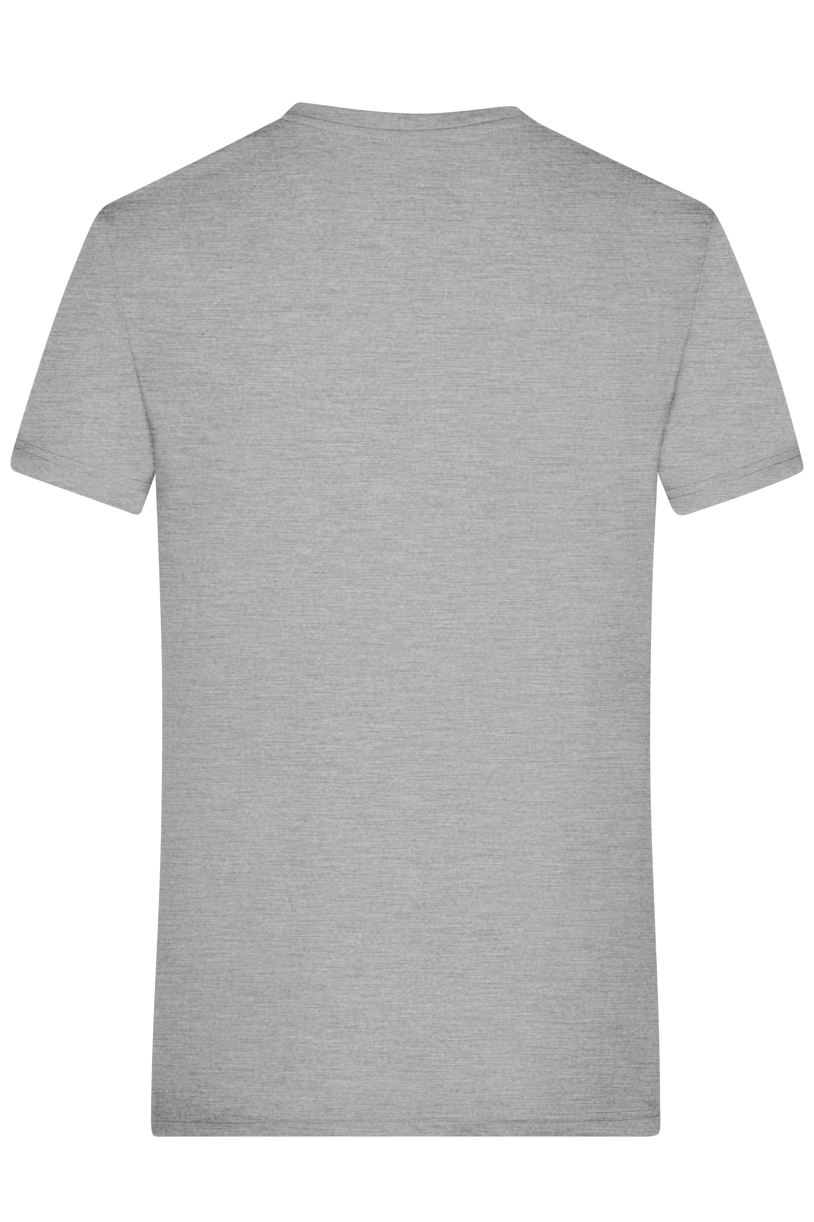 Men's Heather T-Shirt JN974 Modisches T-Shirt mit V-Ausschnitt