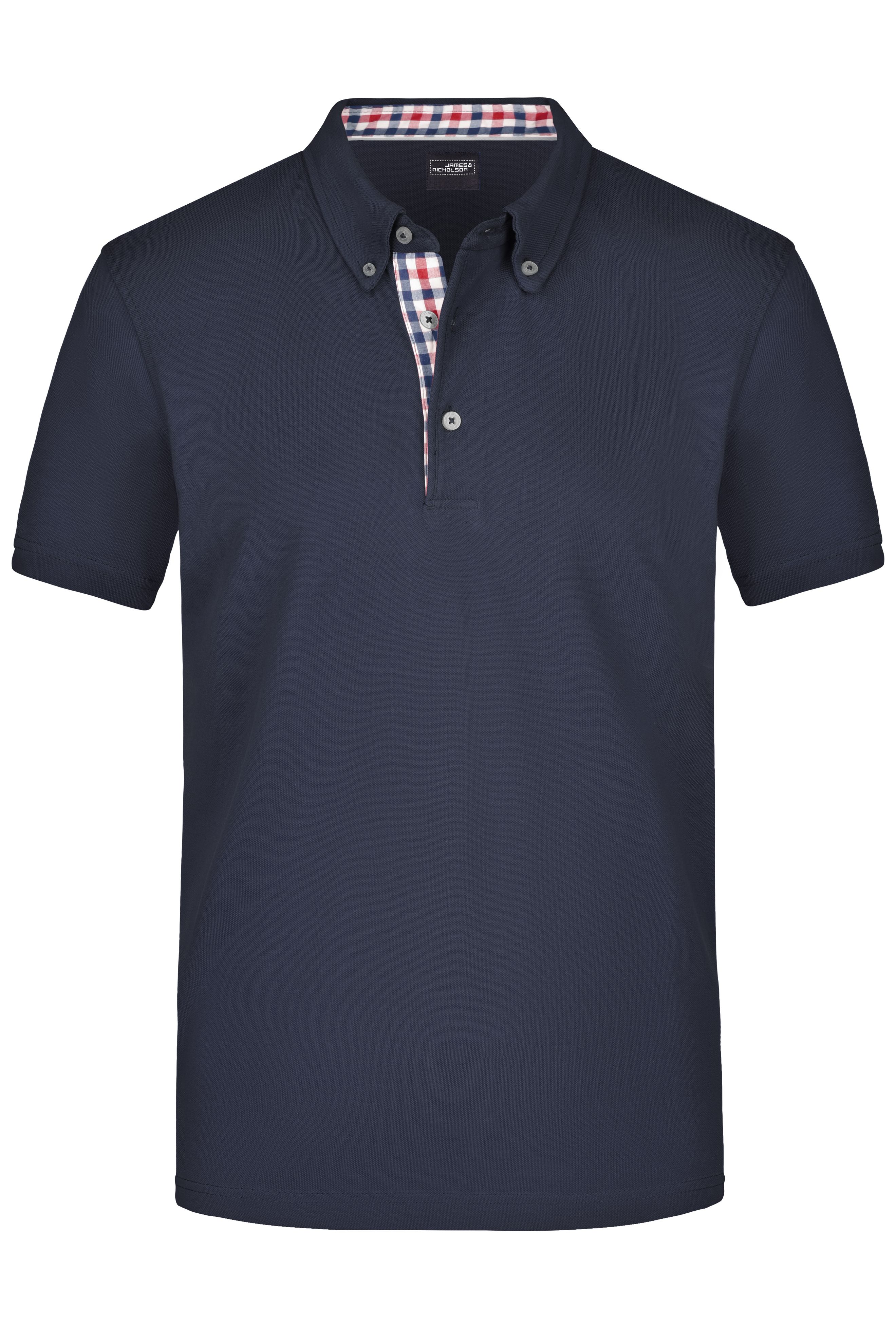 Men's Plain Polo JN964 Polo mit Button-Down Kragen