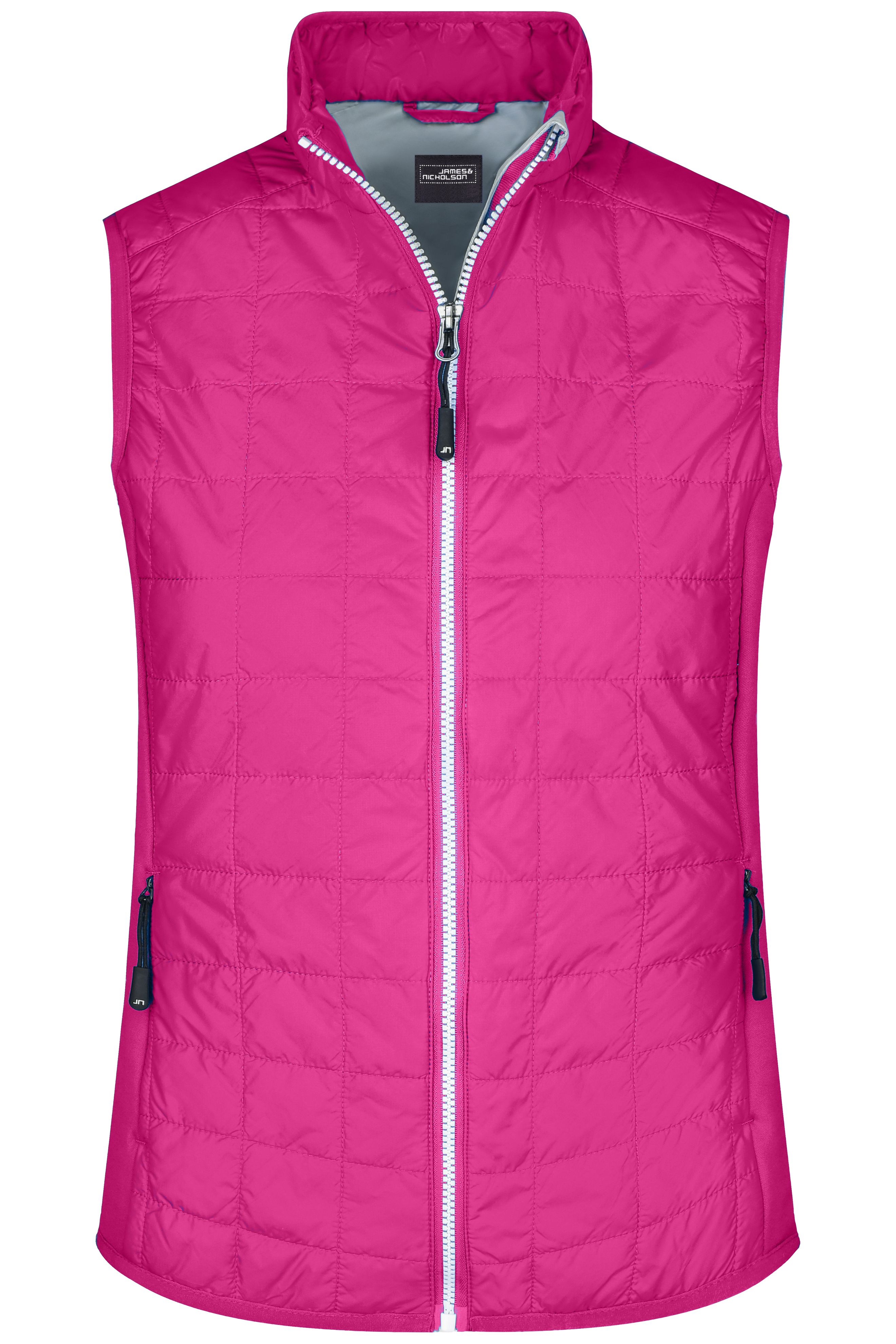 Ladies' Hybrid Vest JN1113 Leicht wattierte Weste im sportlichen Materialmix