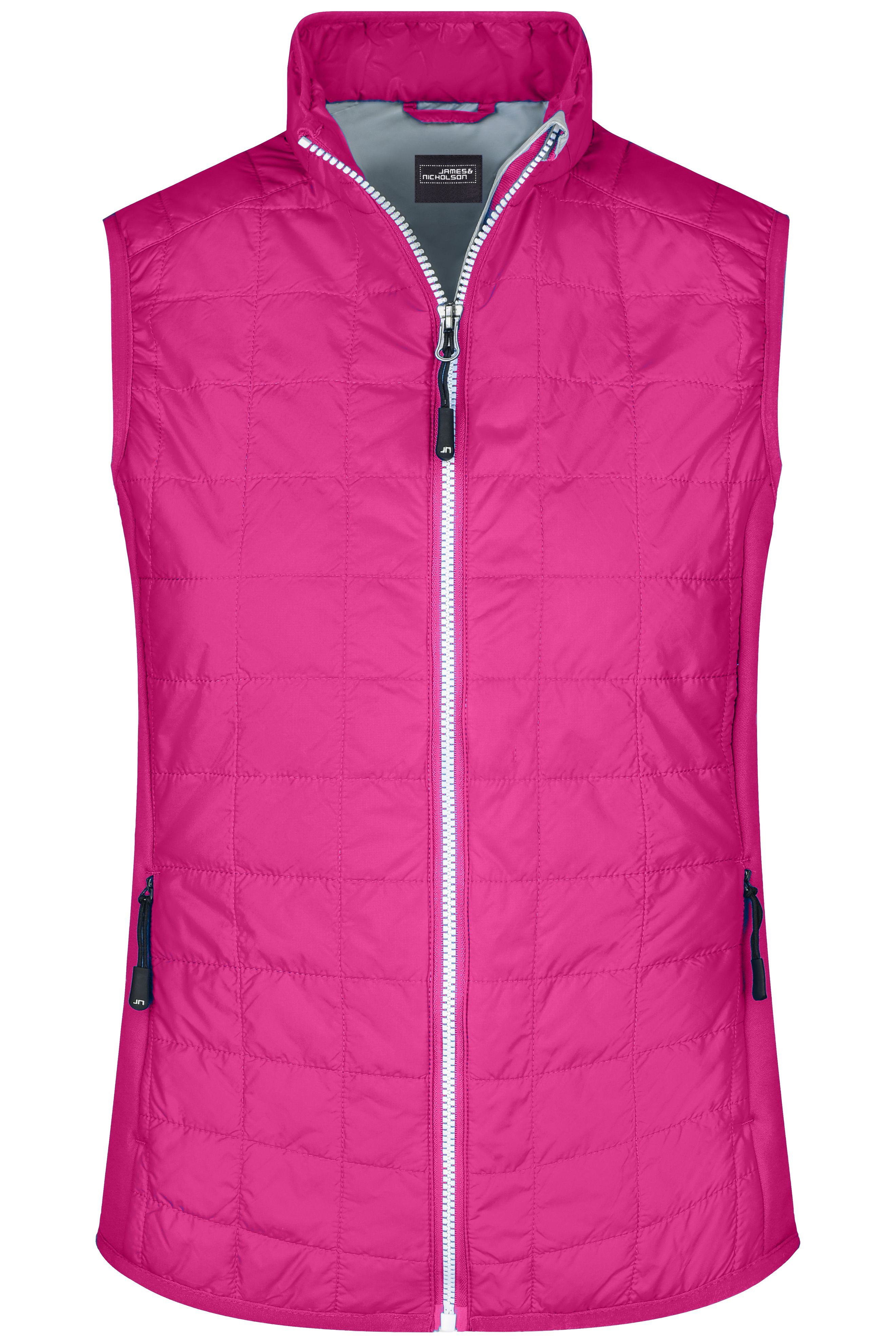 Ladies' Hybrid Vest JN1113 Leicht wattierte Weste im sportlichen Materialmix