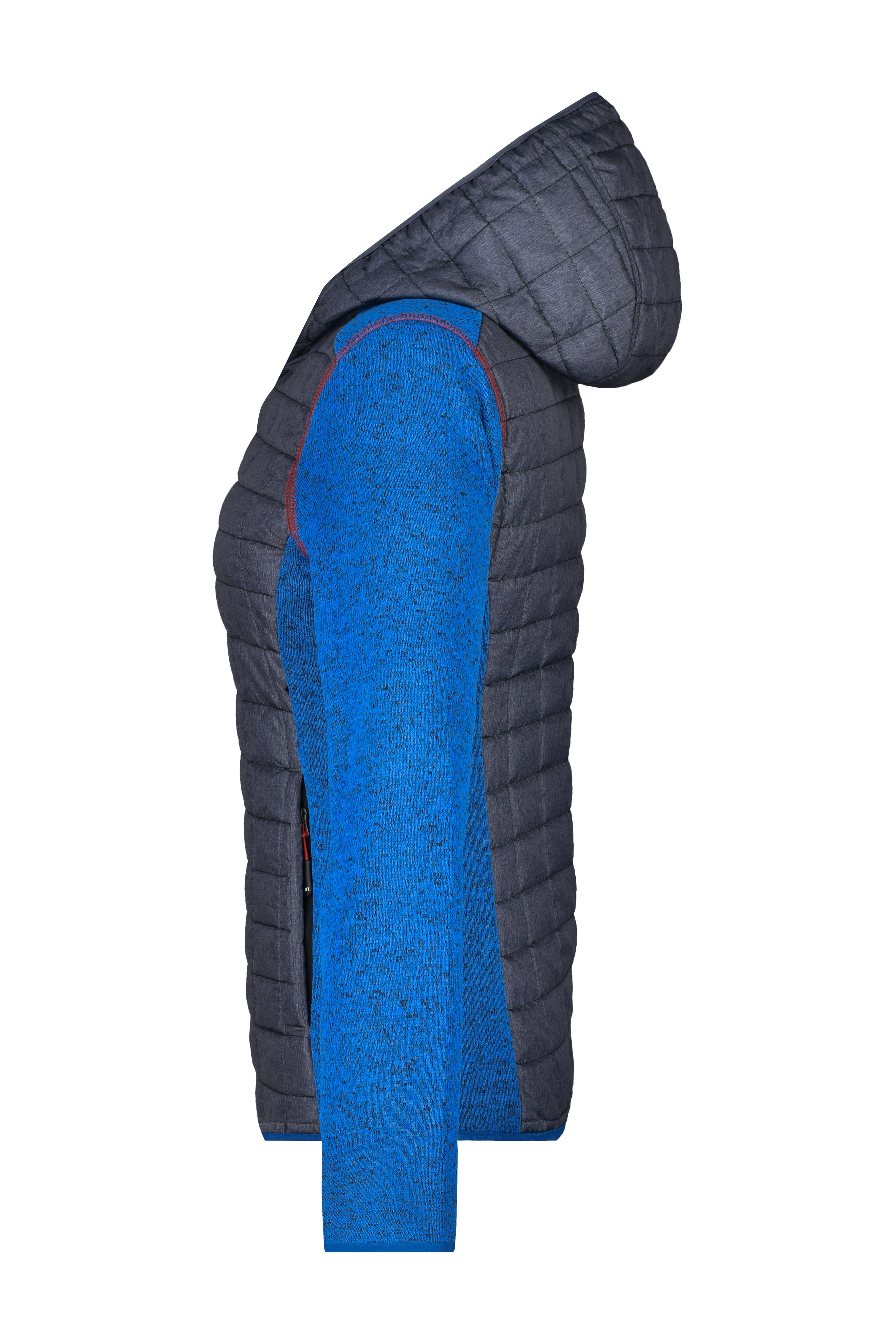 Ladies' Knitted Hybrid Jacket JN771 Strickfleecejacke im stylischen Materialmix Ladies' Knitted Hybrid Jacket JN771 Strickfleecejacke im stylischen Materialmix
