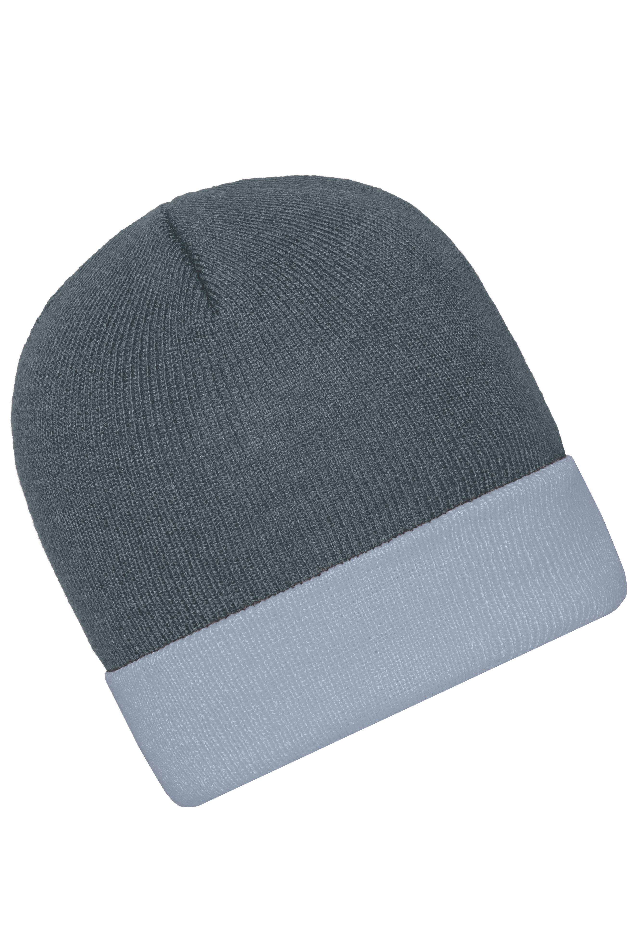 Knitted Cap MB7550 Klassische Strickmütze mit Umschlag