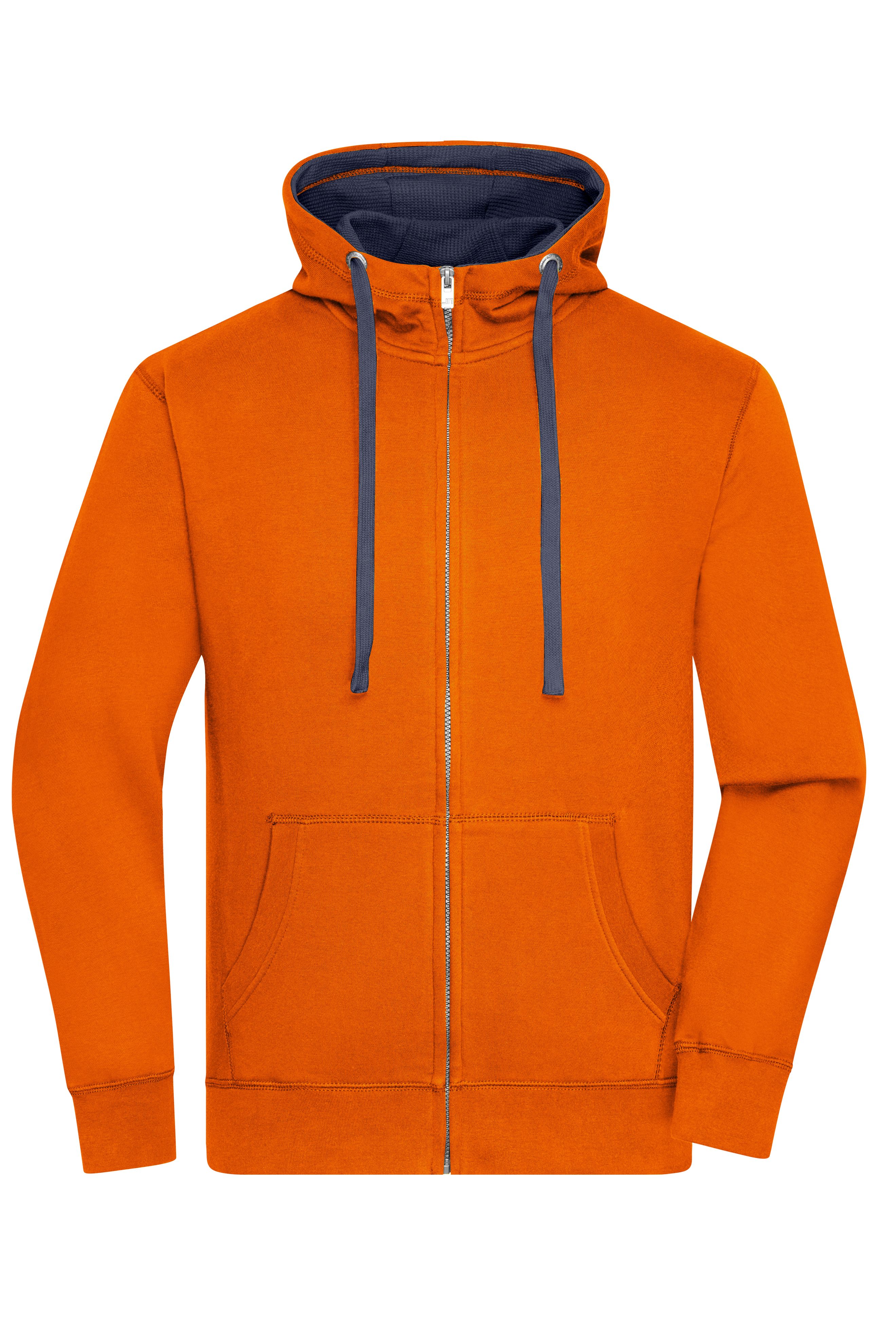 Men's Lifestyle Zip-Hoody JN963 Sweat-Jacke mit Reißverschluss und Kapuze