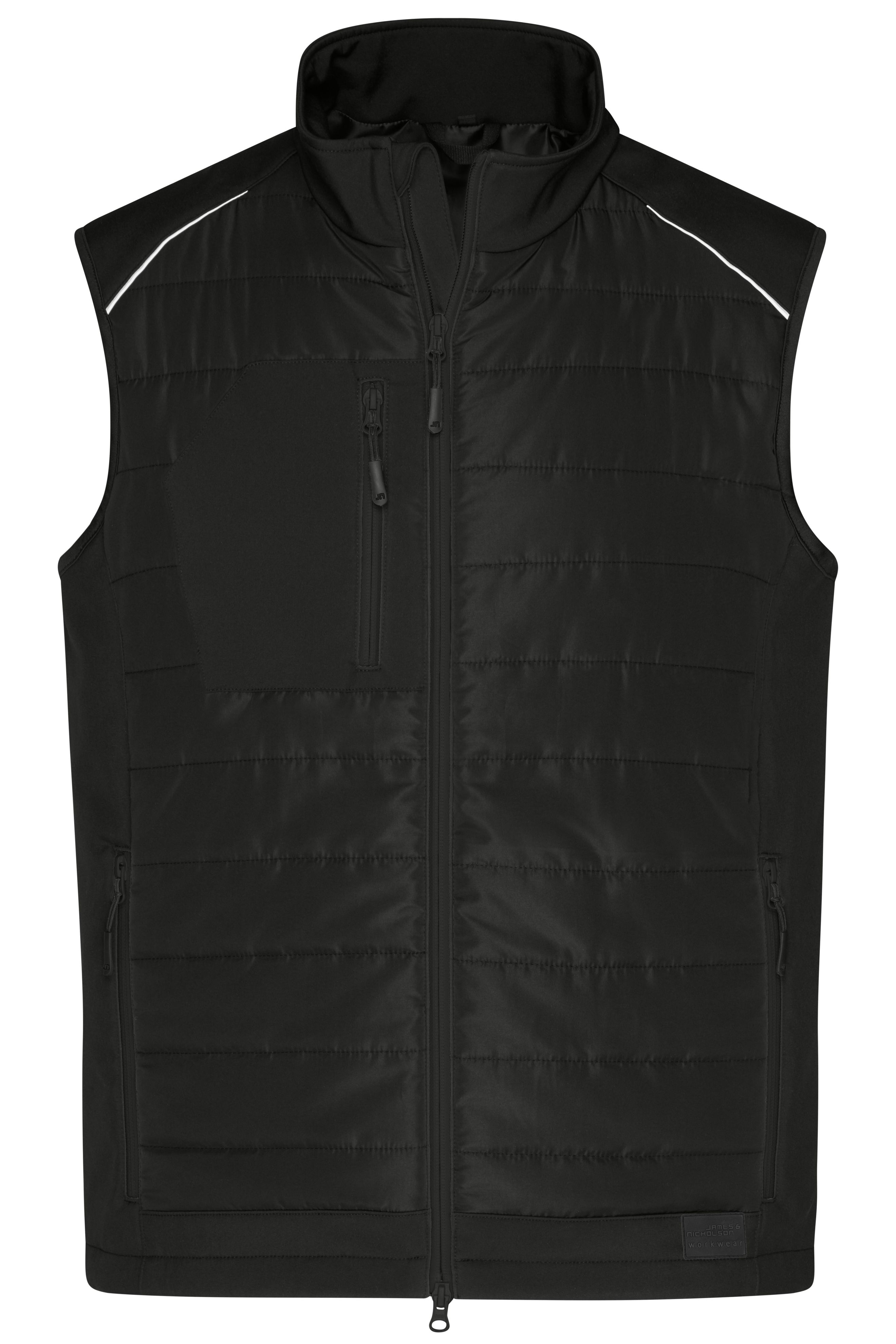 Men's Hybrid Vest JN1822 Softshellweste im attraktiven Materialmix