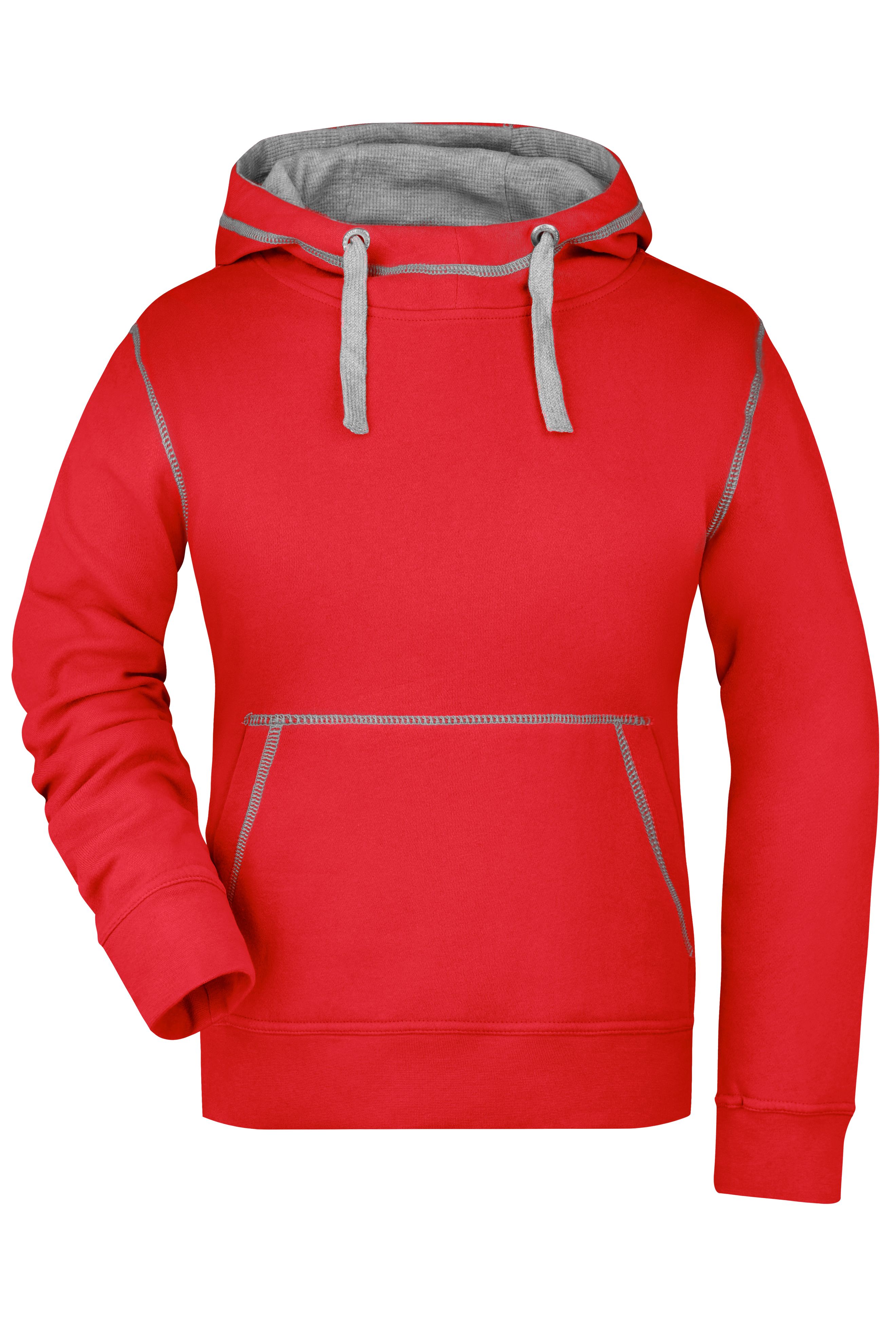 Ladies' Lifestyle Hoody JN960 Kapuzensweat mit modischen Kontrastnähten