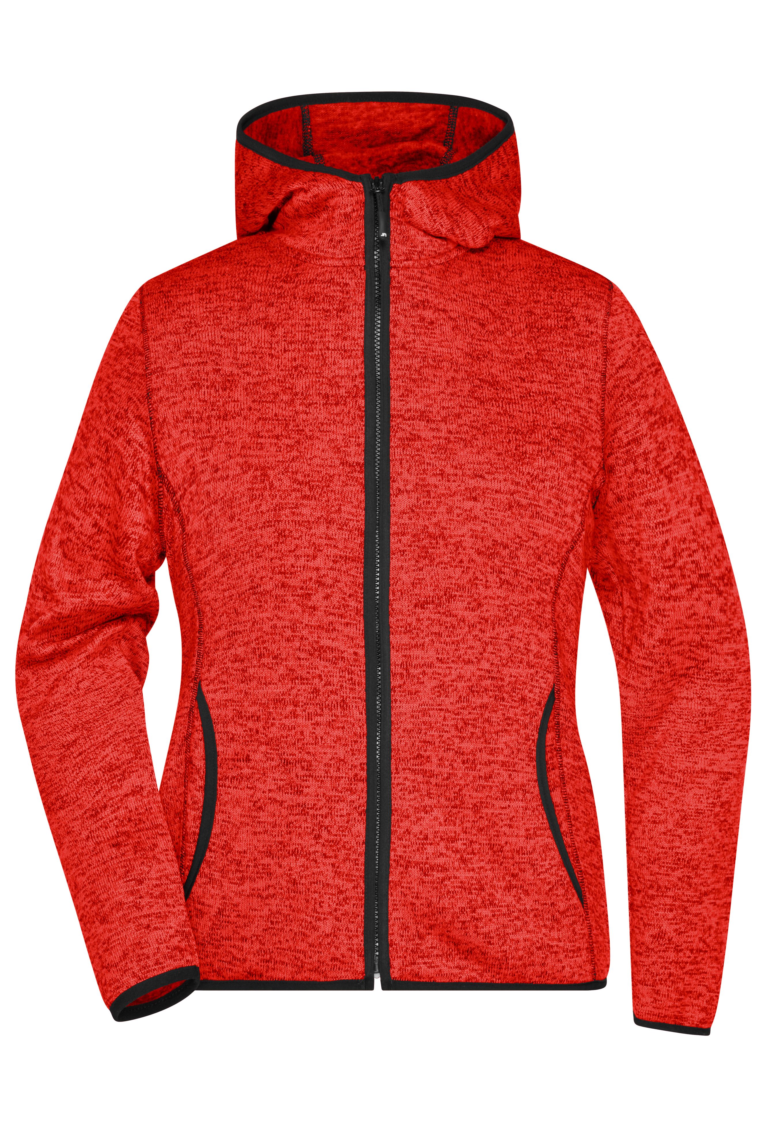 Ladies' Knitted Fleece Hoody JN588 Kapuzenjacke aus Strickfleece in Melangeoptik Ladies' Knitted Fleece Hoody JN588 Kapuzenjacke aus Strickfleece in Melangeoptik