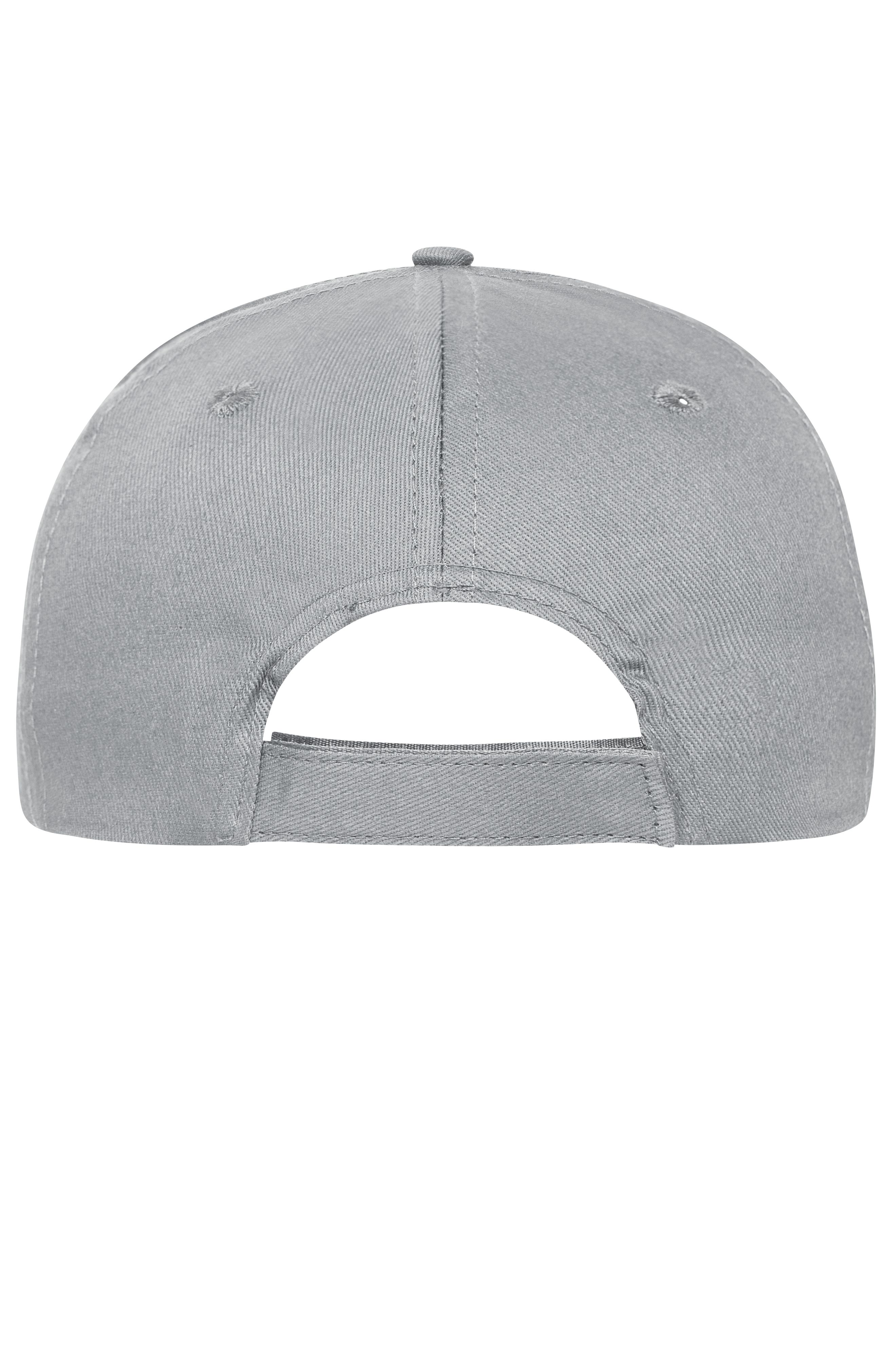 6 Panel Cap Bio Cotton MB6236 6 Panel Cap mit ungebürsteter Oberfläche