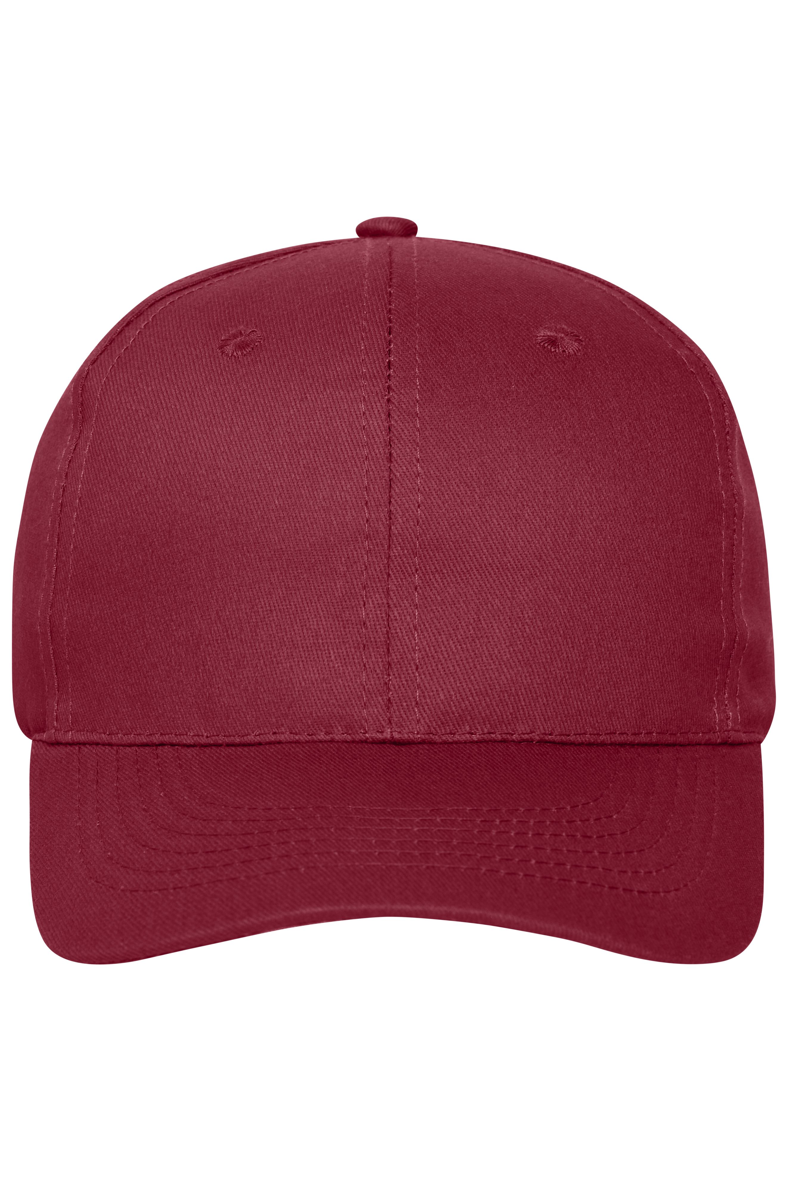 6 Panel Cap Bio Cotton MB6236 6 Panel Cap mit ungebürsteter Oberfläche