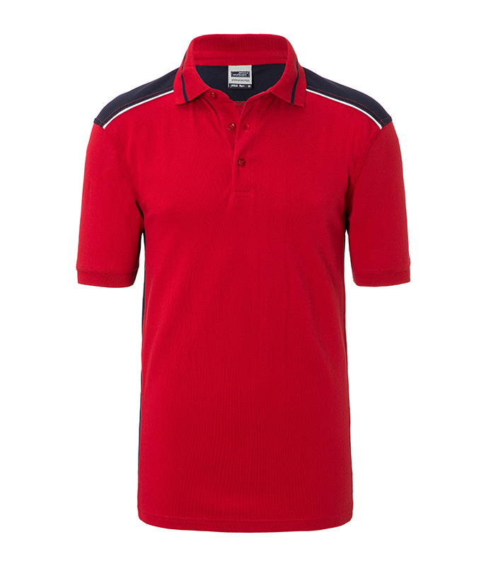 Men's Workwear Polo - COLOR - JN858 Pflegeleichtes und strapazierfähiges Polo mit Kontrasteinsätzen