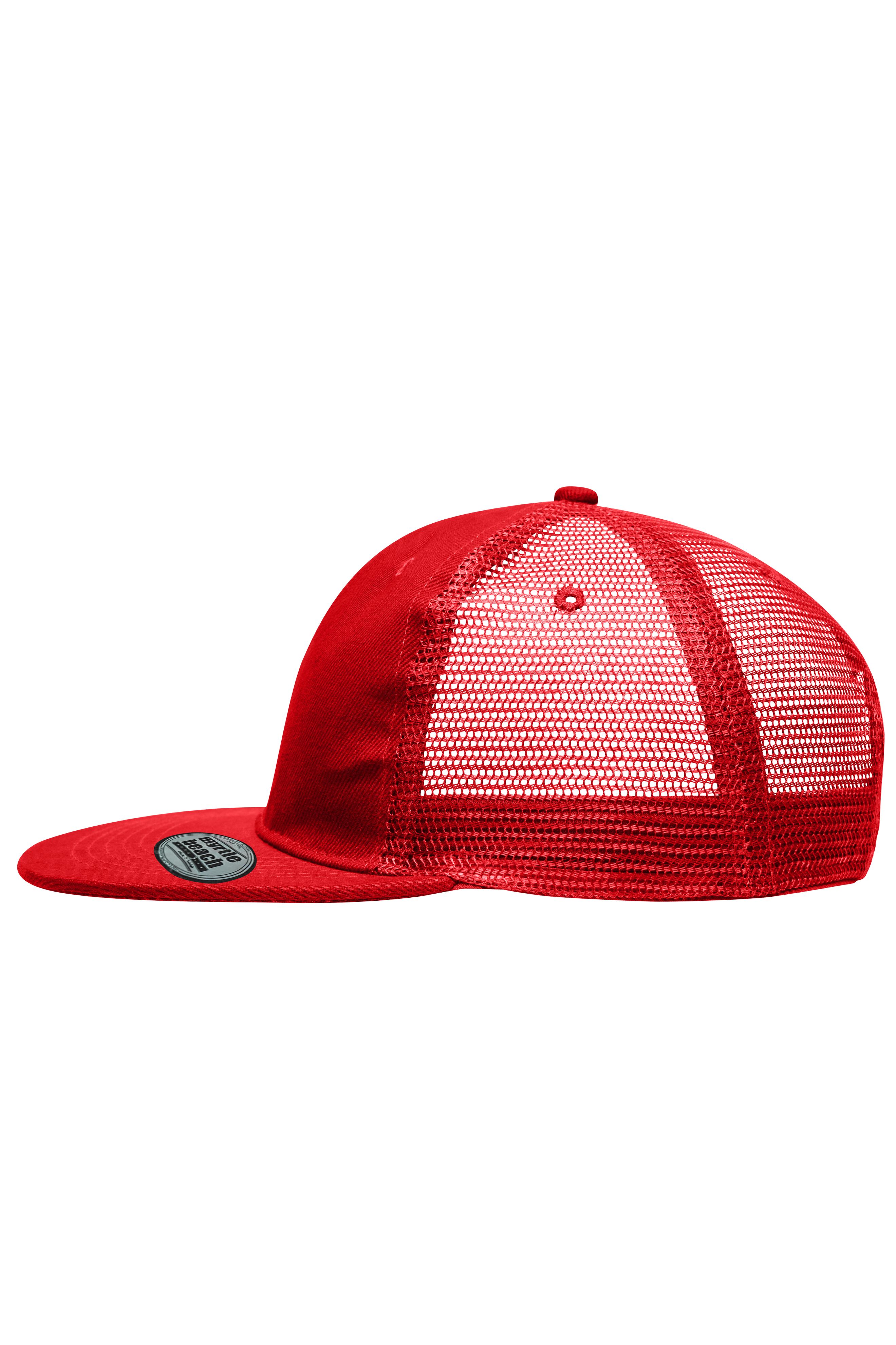 6 Panel Flat Peak Cap MB6509 6 Panel Mesh Cap mit flachem Schild
