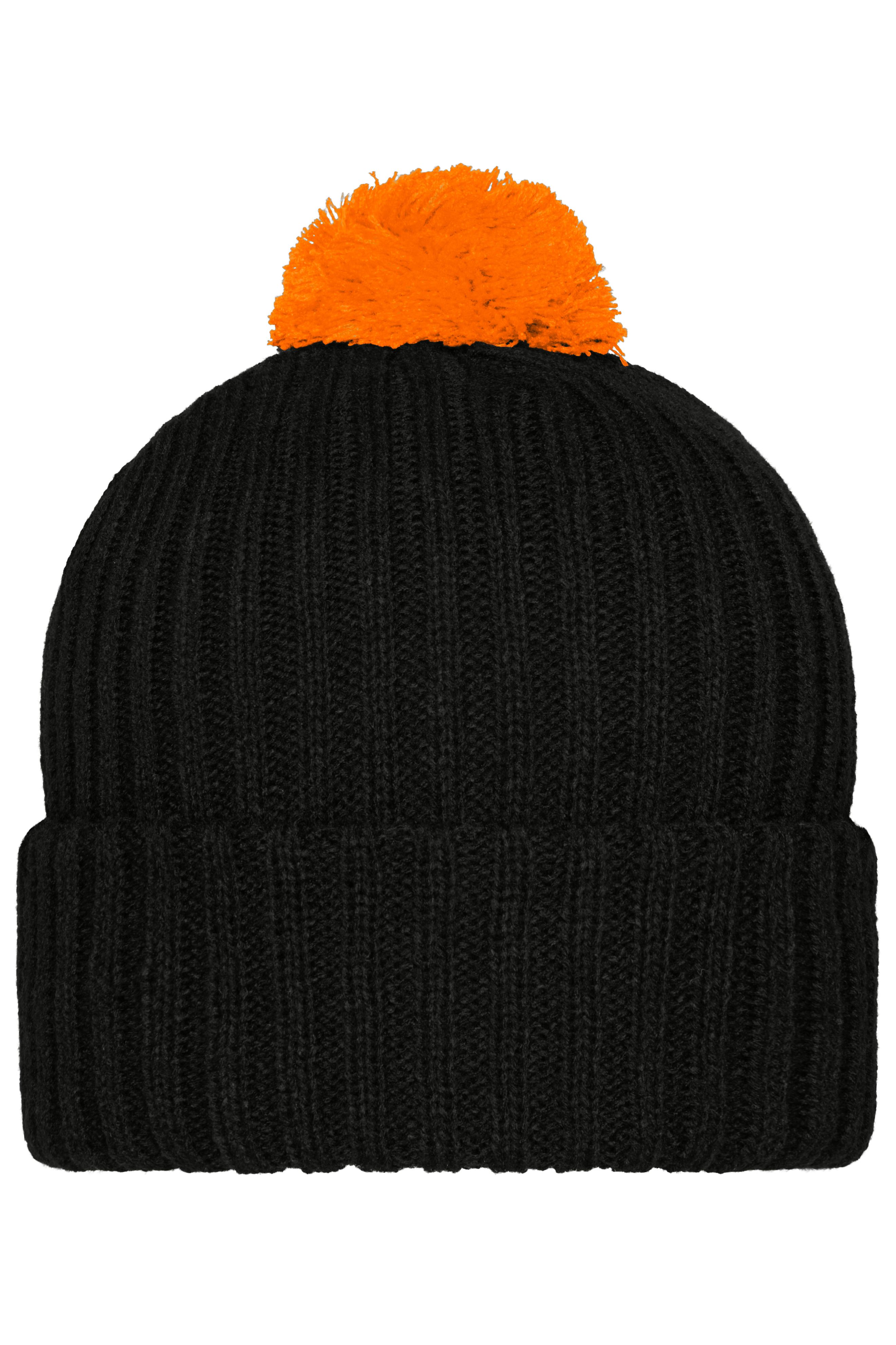 Knitted Cap with Pompon MB7540 Trendige Pomponmütze in vielen Farben