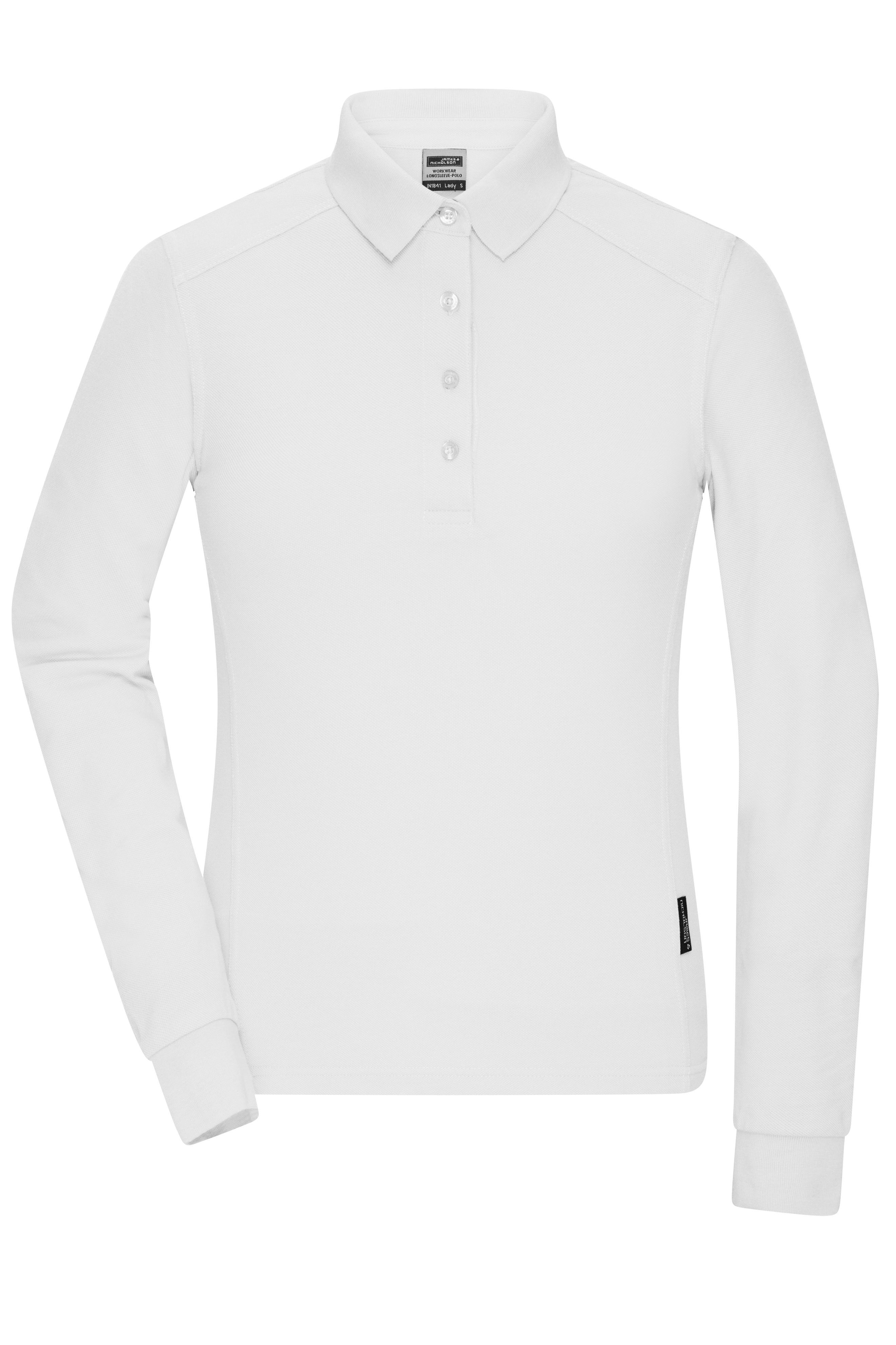 Ladies' Workwear-Longsleeve Polo JN1841 Strapazierfähiges und pflegeleichtes Langarm Polo