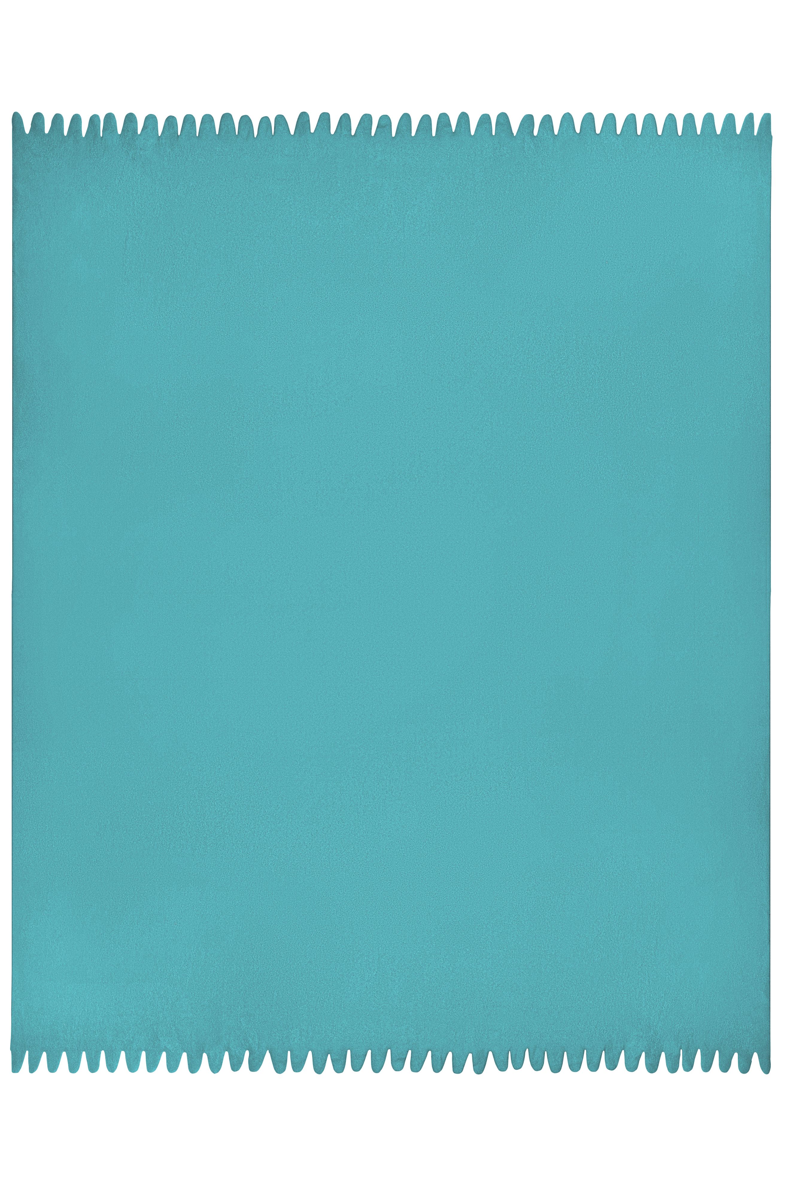 Fleece Blanket JN957 Fleecedecke mit abgerundeten Fransen