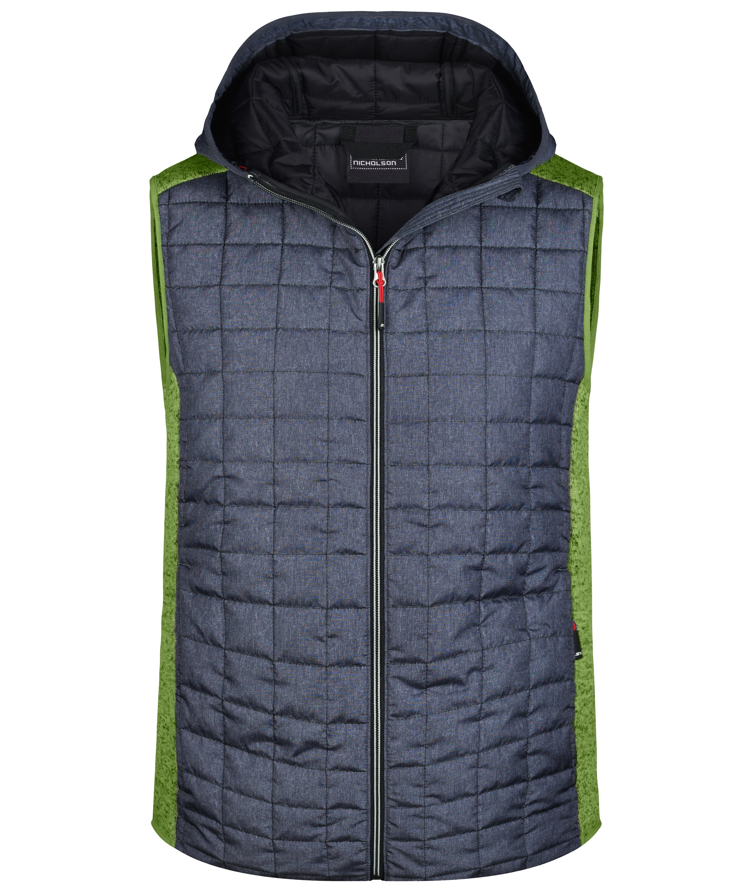 Men's Knitted Hybrid Vest JN768 Weste im stylischen Materialmix