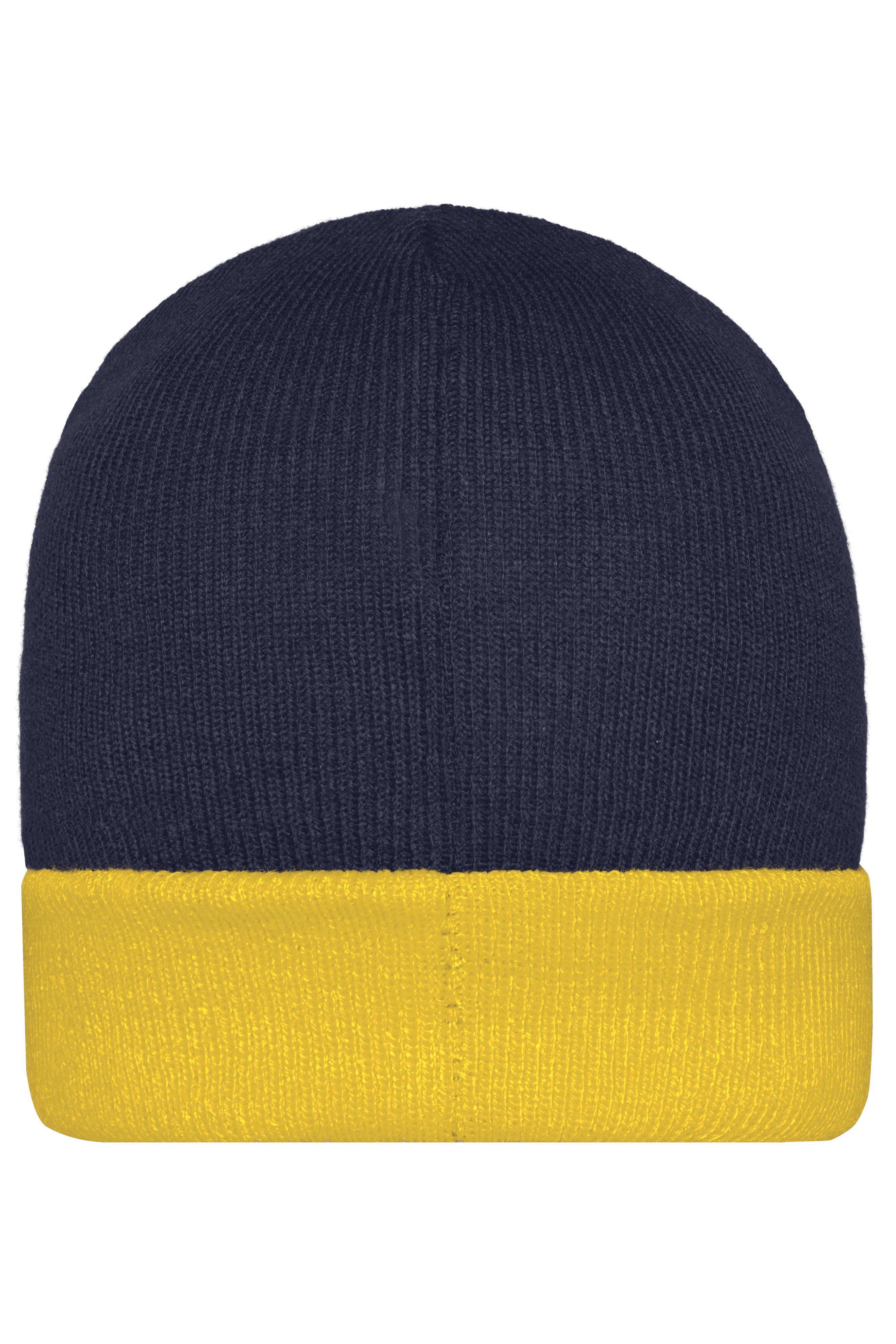 Knitted Cap MB7550 Klassische Strickmütze mit Umschlag